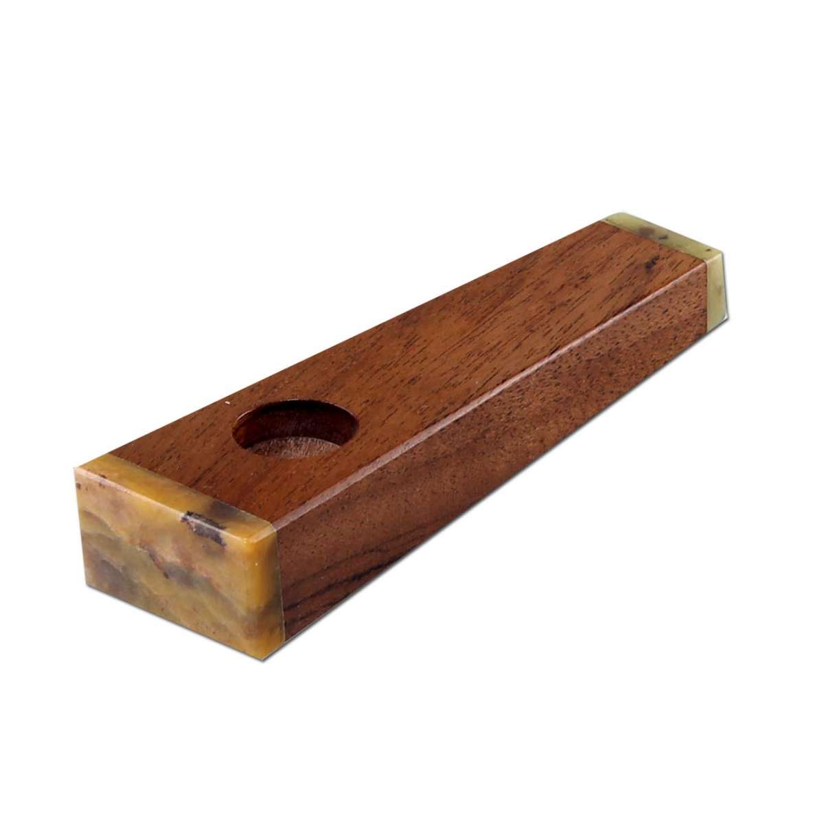 Black Leaf - Specksteinpfeife mit Shishamholz