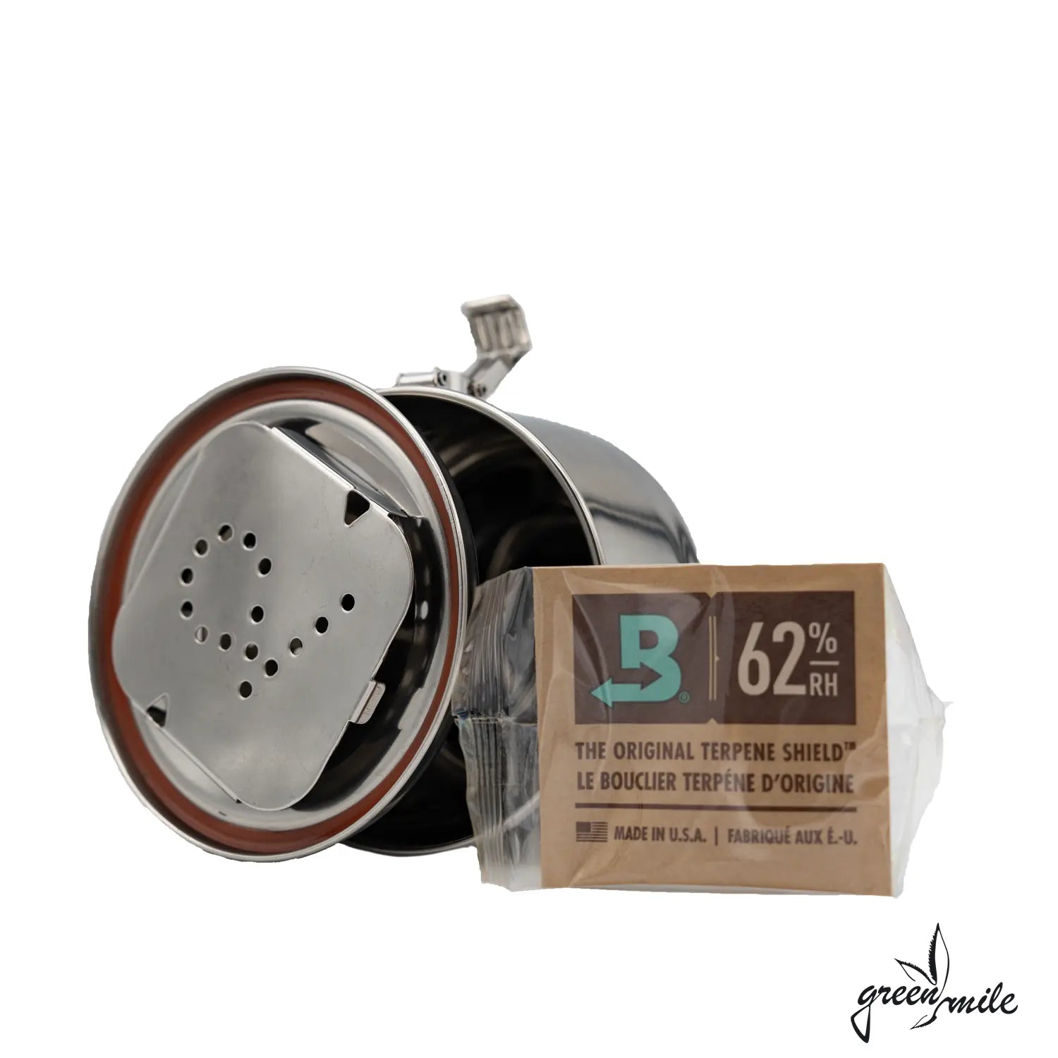 CVault, Edelstahl Container, Boveda, 10-15g, Offenansicht