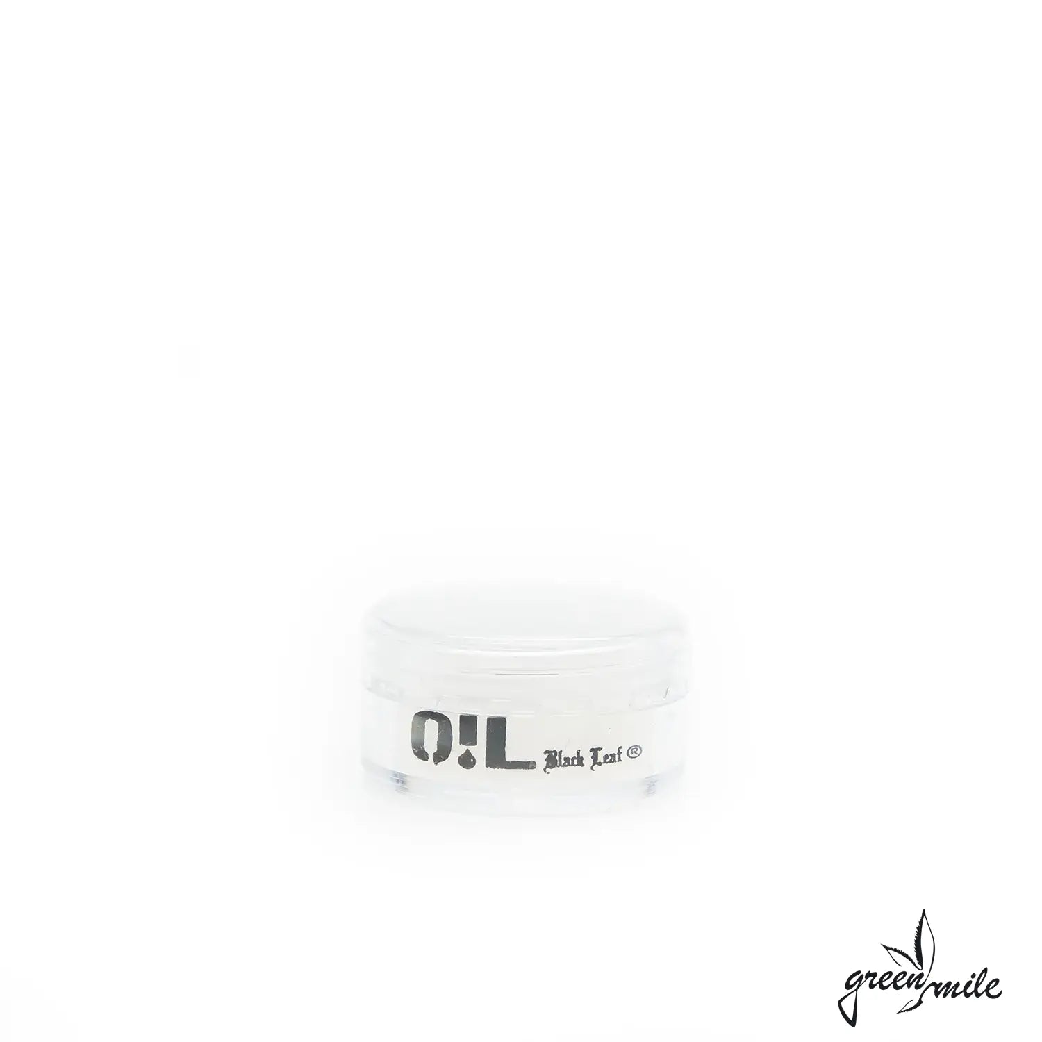 Black Leaf Oil Dose mit Silikoneinsatz Grau Geschlossen