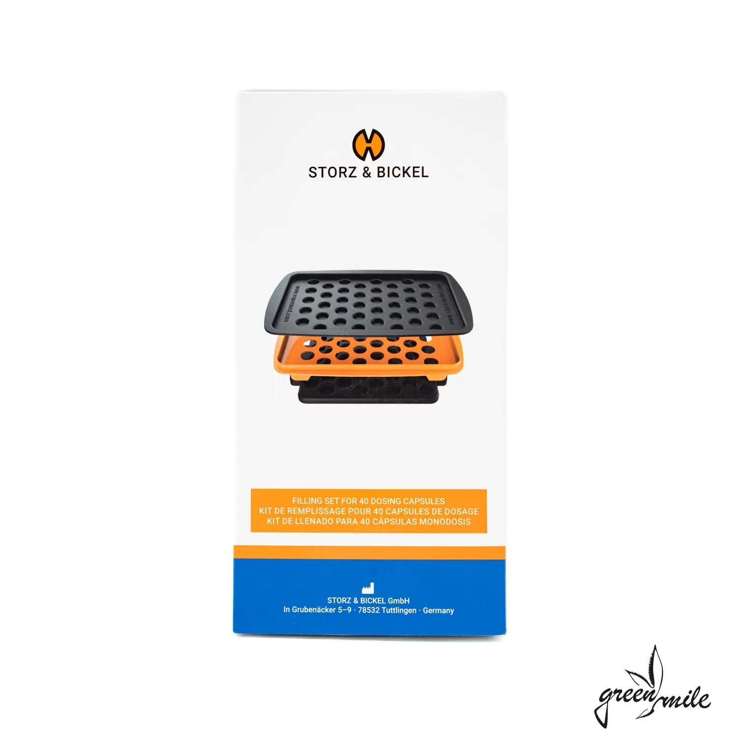 Storz und Bickel Füllset für 40 Dosierkapseln Verpackung