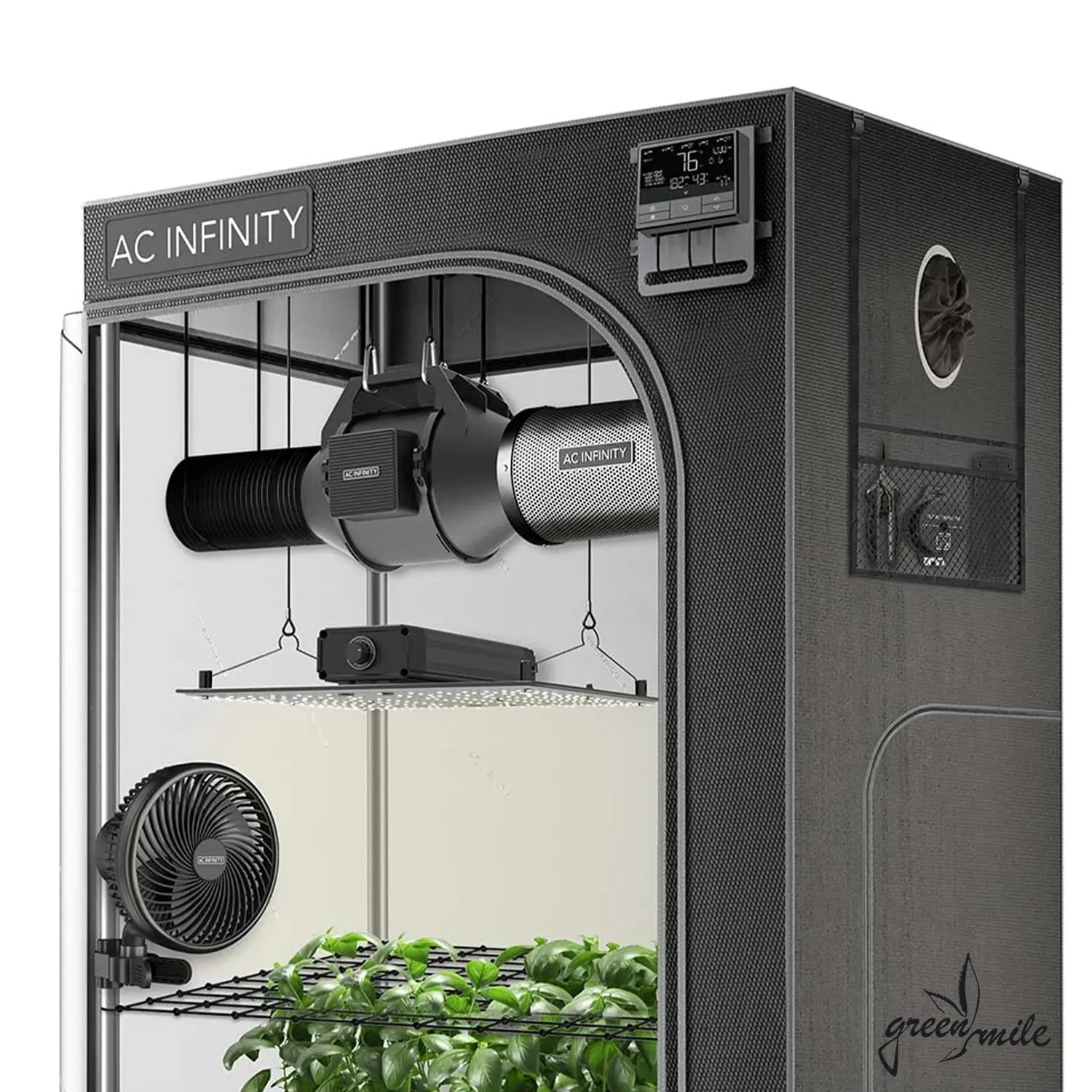 AC Infinity, Advanced Grow Zelt, 90x90x180cm, 3 Pflanzen, Zeltansicht