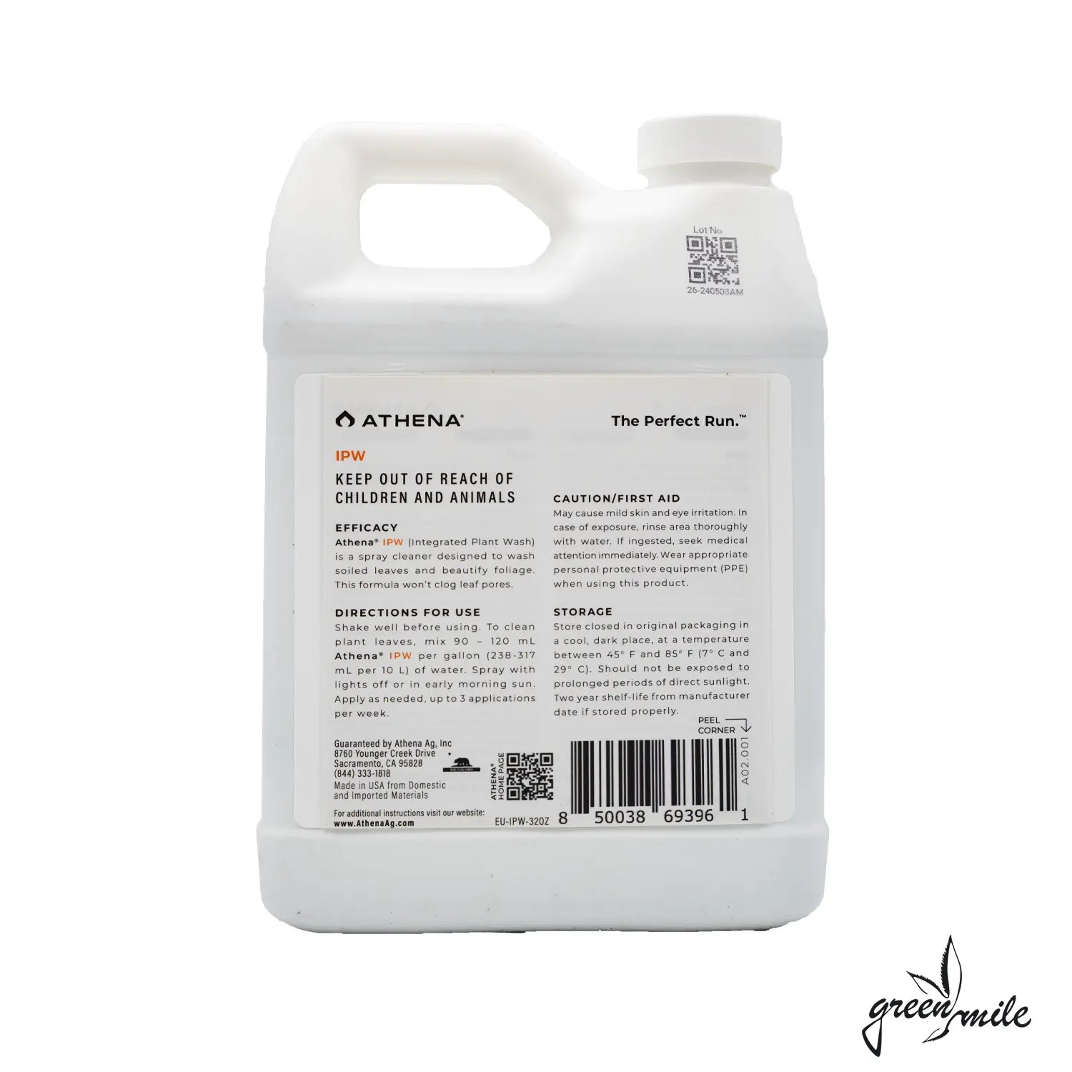 Athena, IPW, 946ml, Kanister, Rückansicht