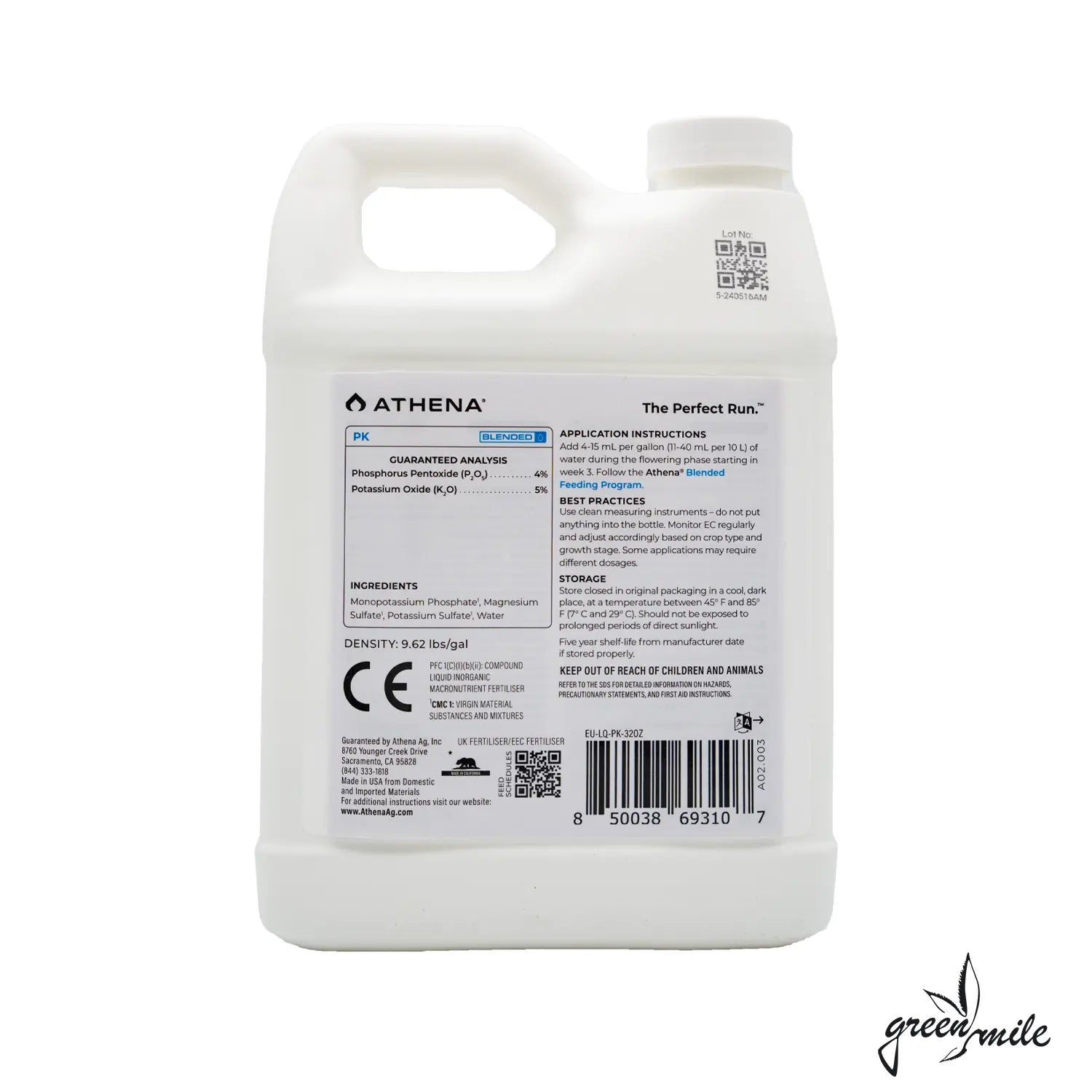 Athena, PK, 946ml, Kanister, Rückansicht