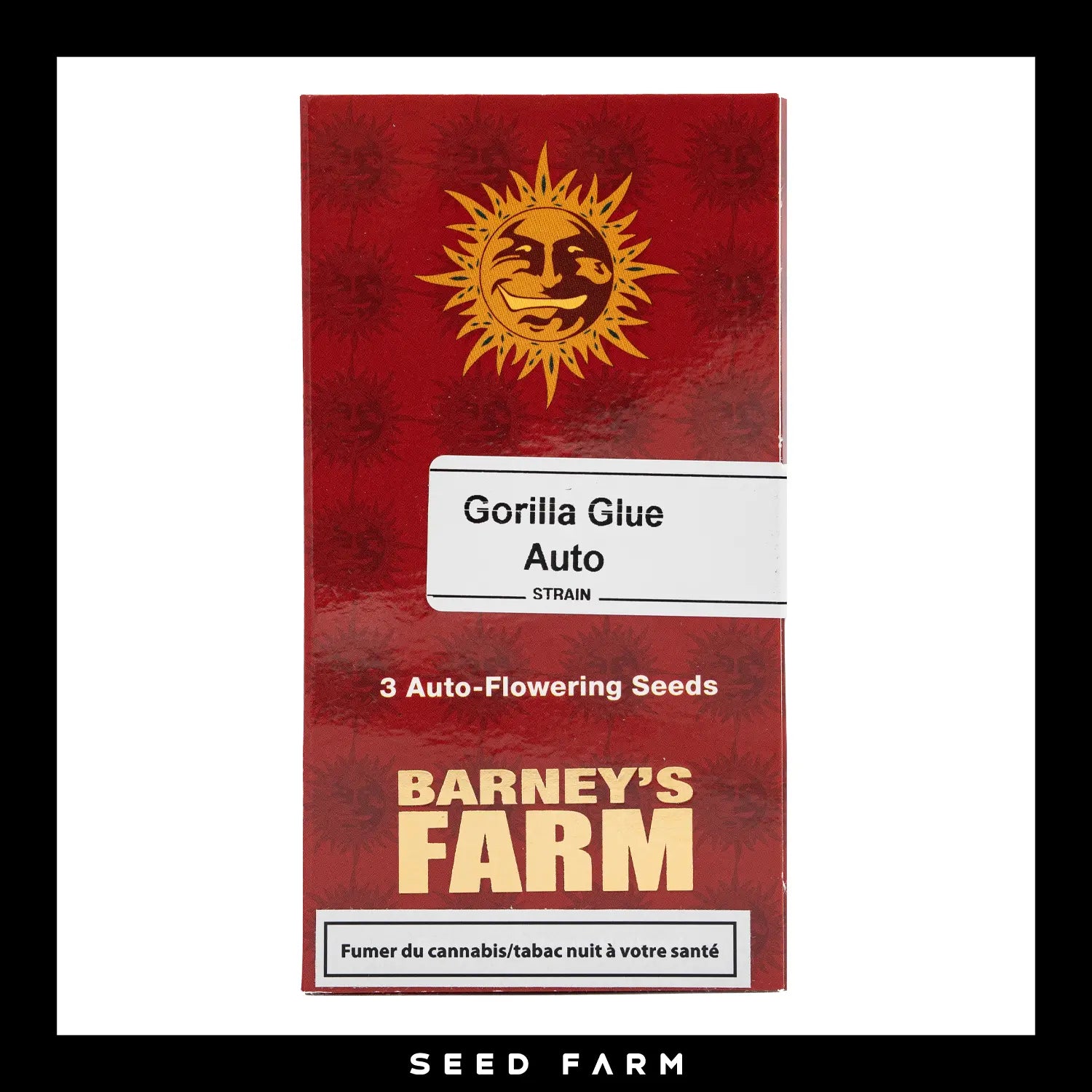 Barneys Farm, Gorilla Glue, automatische Cannabis Samen, 3 Stück, Vorderansicht