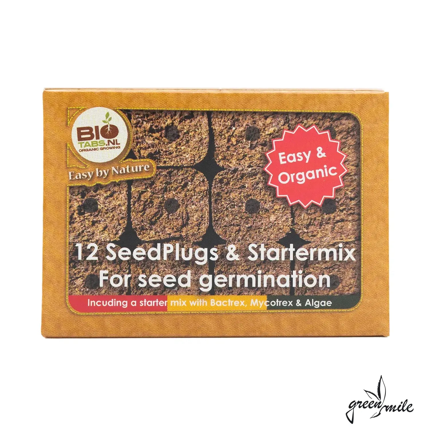 BioTabs Seed Plugs und Startermix, 12 Stück, Umverpackung und Inhalt