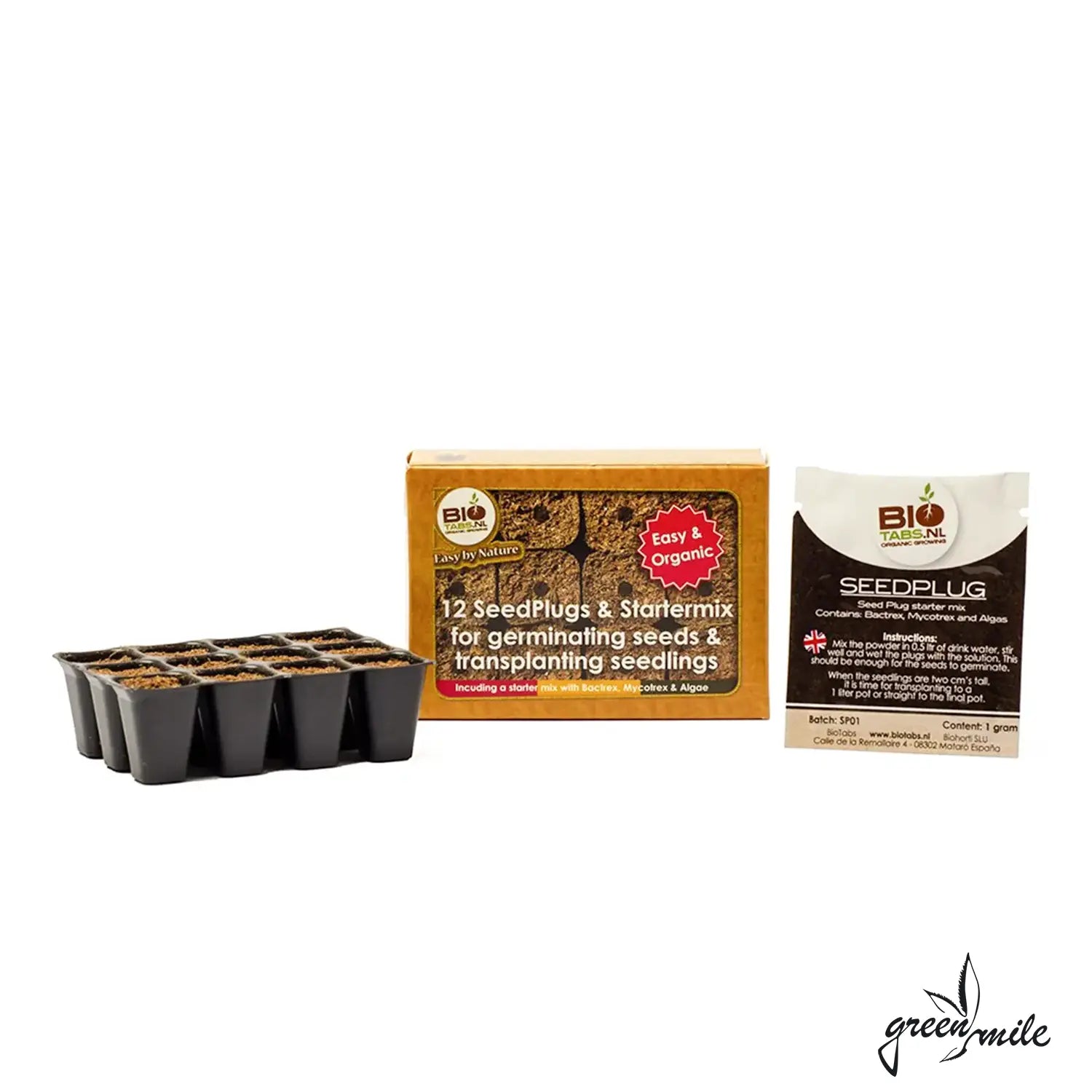 BioTabs Seed Plugs und Startermix, 12 Stück, Umverpackung