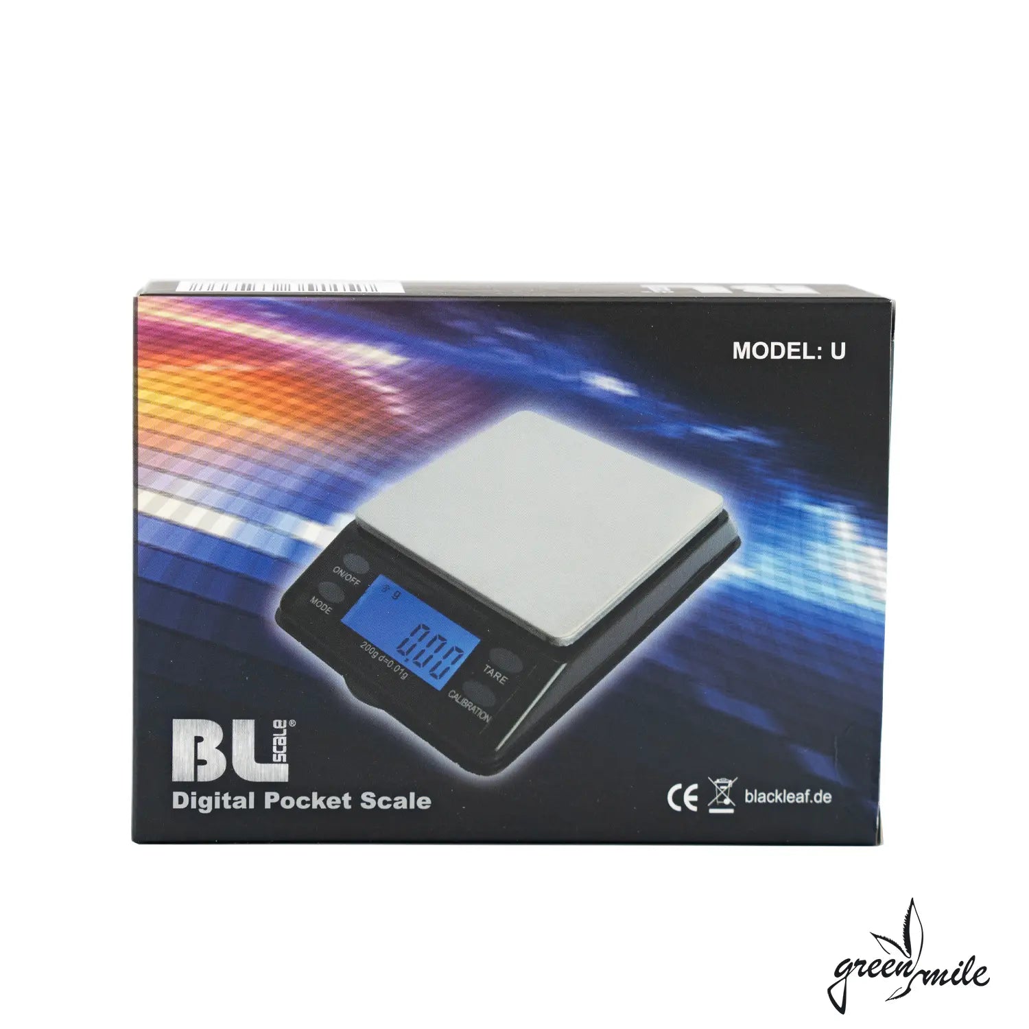Blscale, Model U, Digitalwaage, 0,01-200g, Verpackung, Vorderansicht