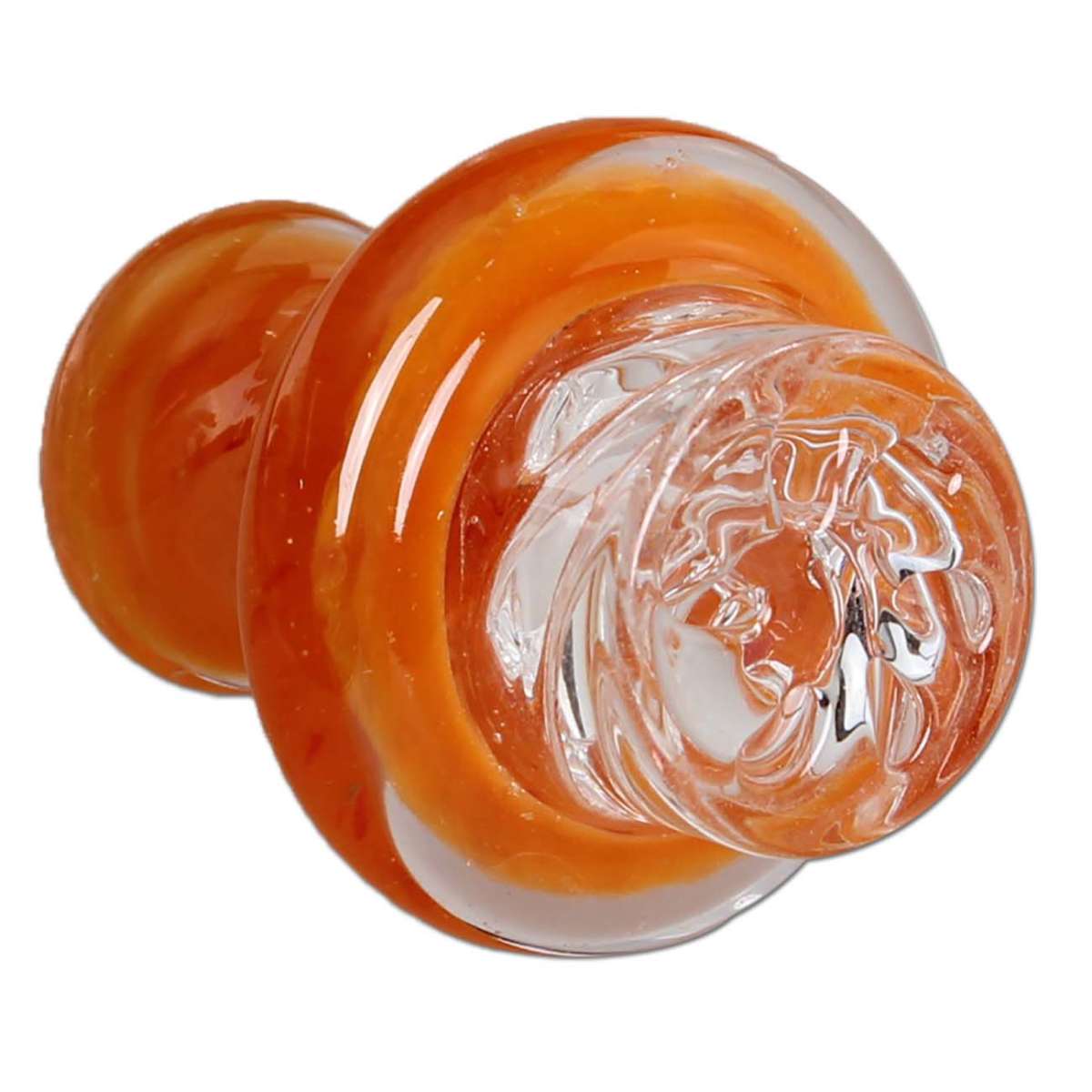 Black Leaf - Carb Cap Spinner | Orange
