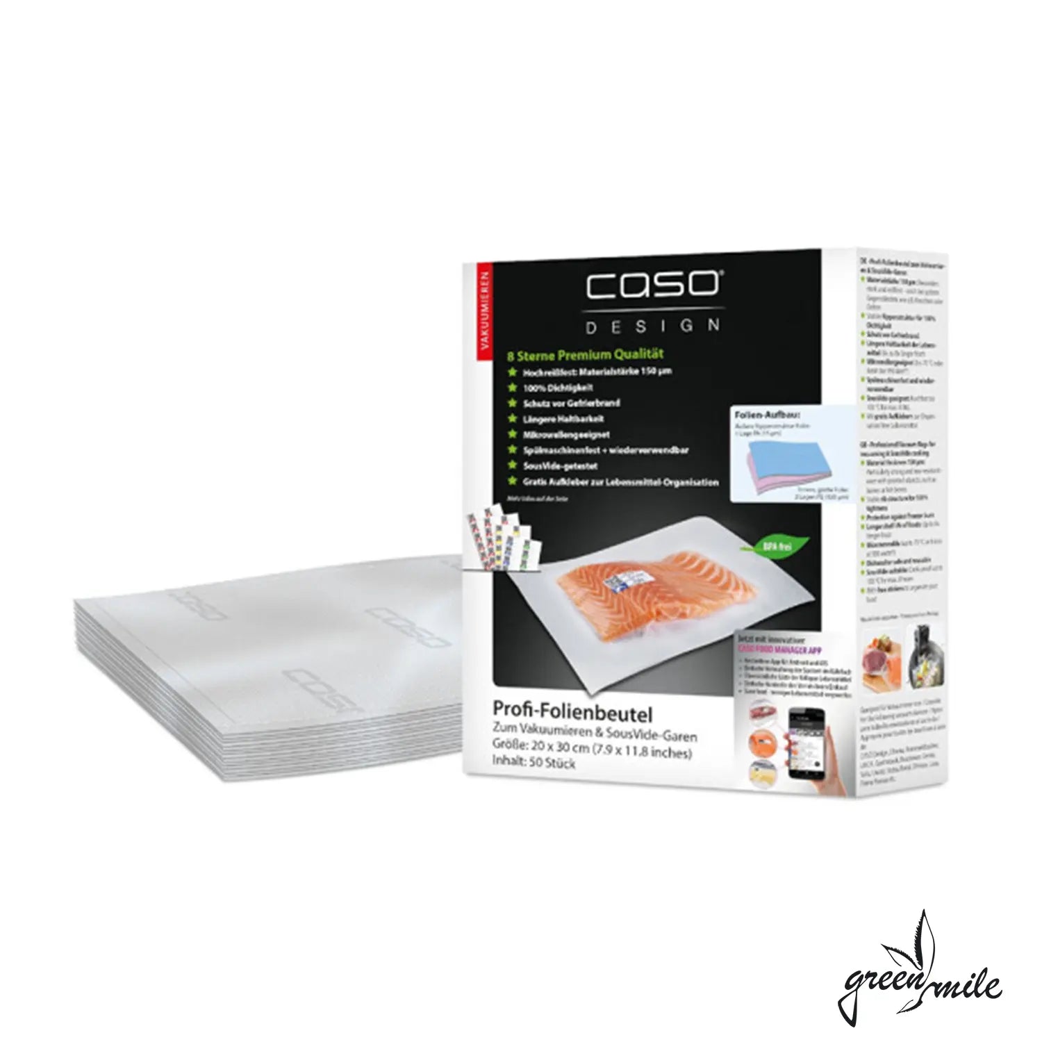 Caso, Folienbeutel, 20x30cm, 50 Stück, Produktansicht