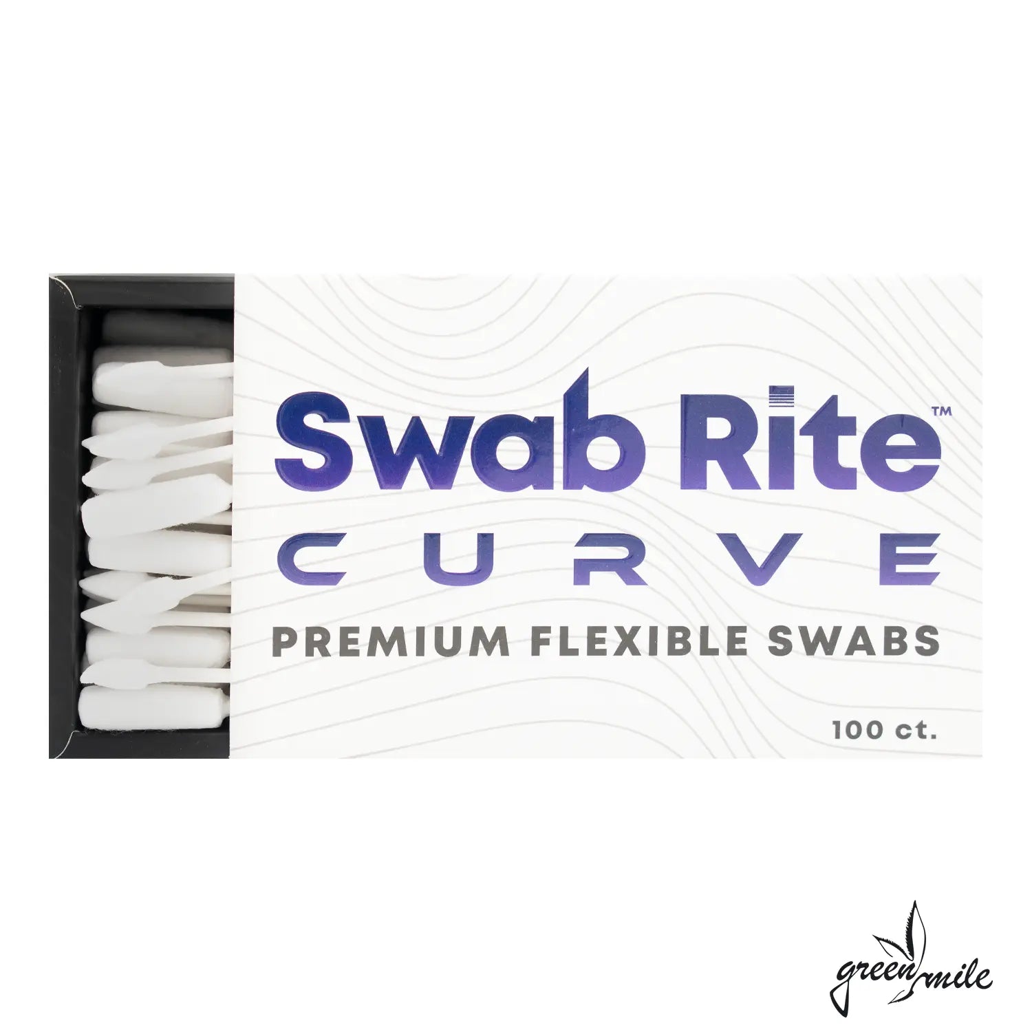 Dab Rite, Swab Rite, Curved Swabs, Verpackung, Vorderansicht, Offen