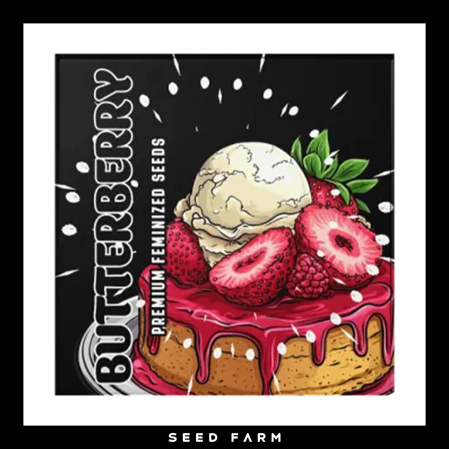 Doja x Duke of Erb, Butterberry, feminisierte Cannabis Samen, Vorderansicht