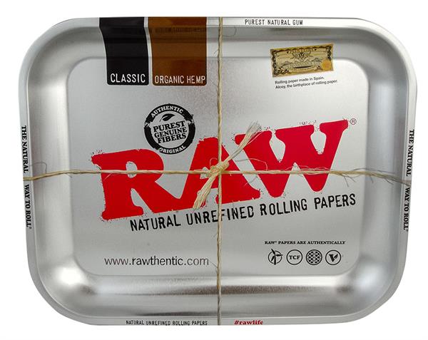 RAW - Rolling Tray | Steel Metallic | Large