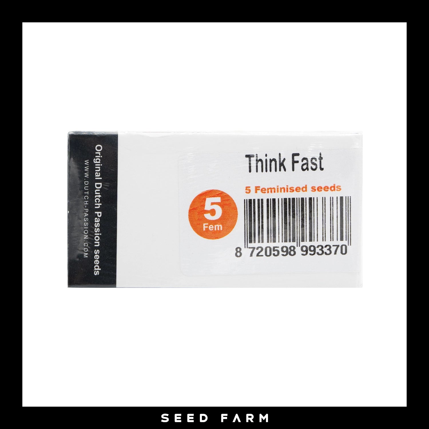 Dutch Passion, Think Fast, feminisierte Cannabis Samen, 5 Stück, Vorderansicht