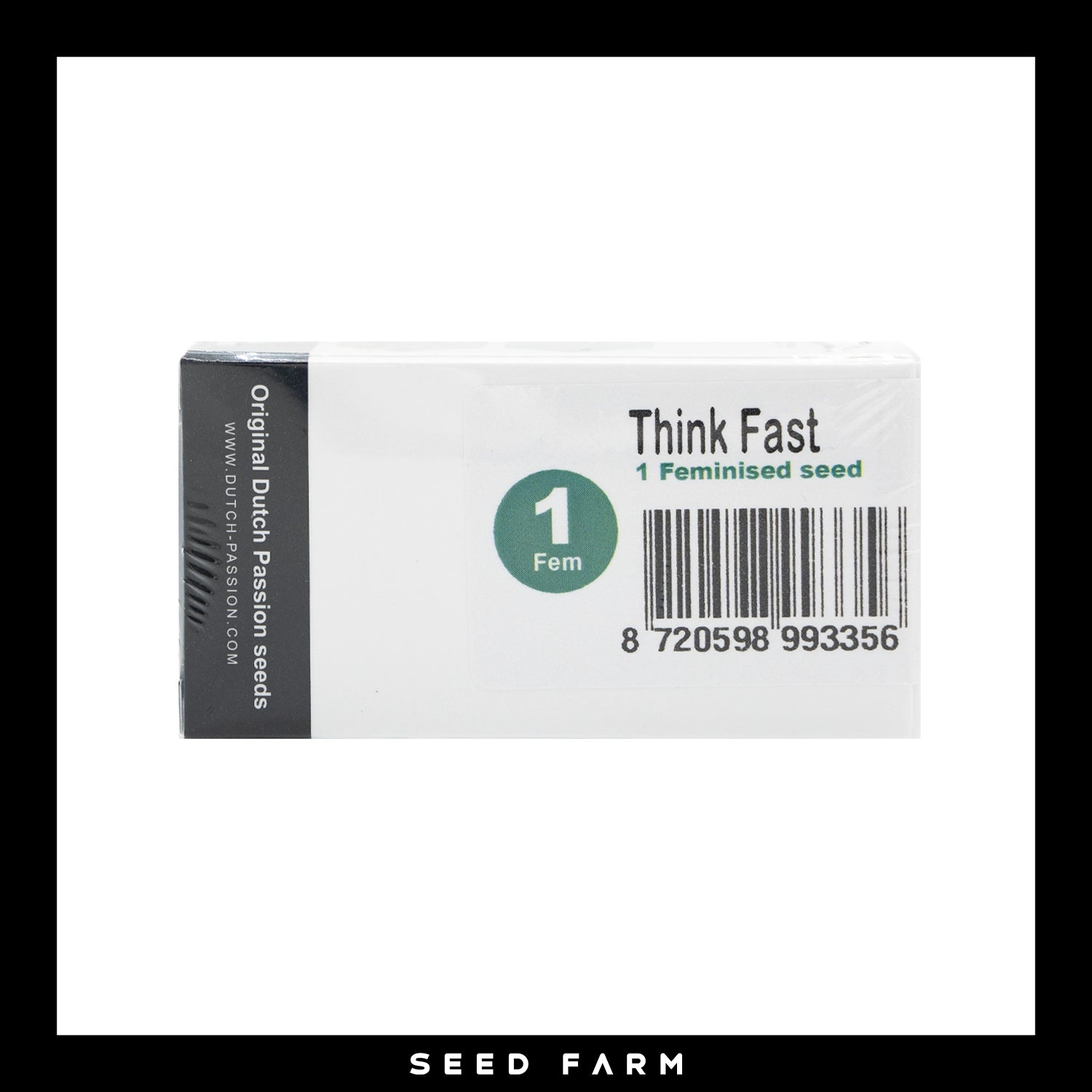Dutch Passion, Think Fast, feminisierte Cannabis Samen, 1 Stück, Vorderansicht