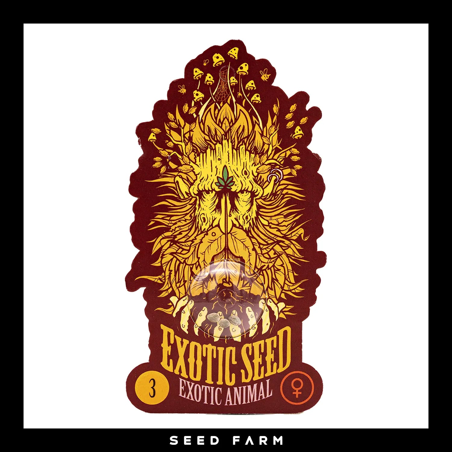 Exotic Seed Exotic Animal, feminisierte Cannabis Samen, 3 Stück, Vorderansicht