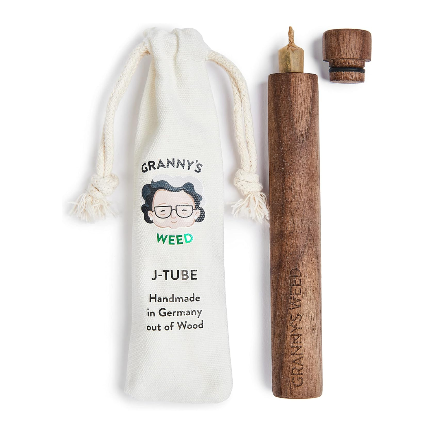 Granny's Weed | J-Tube - Jointhülle aus Walnussholz