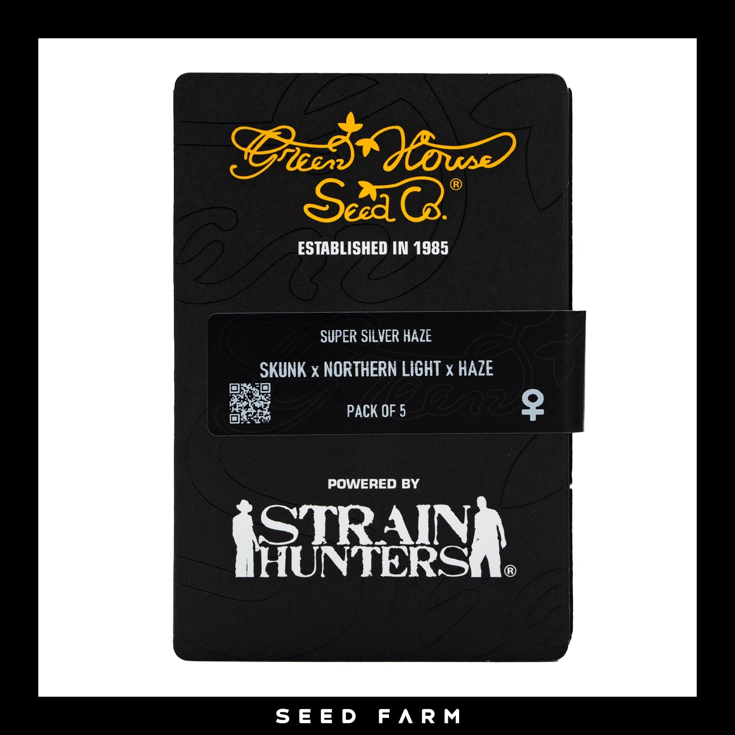 Green House Seeds, Super Silver Haze, feminisierte Cannabis Samen, 5 Stück, Vorderansicht