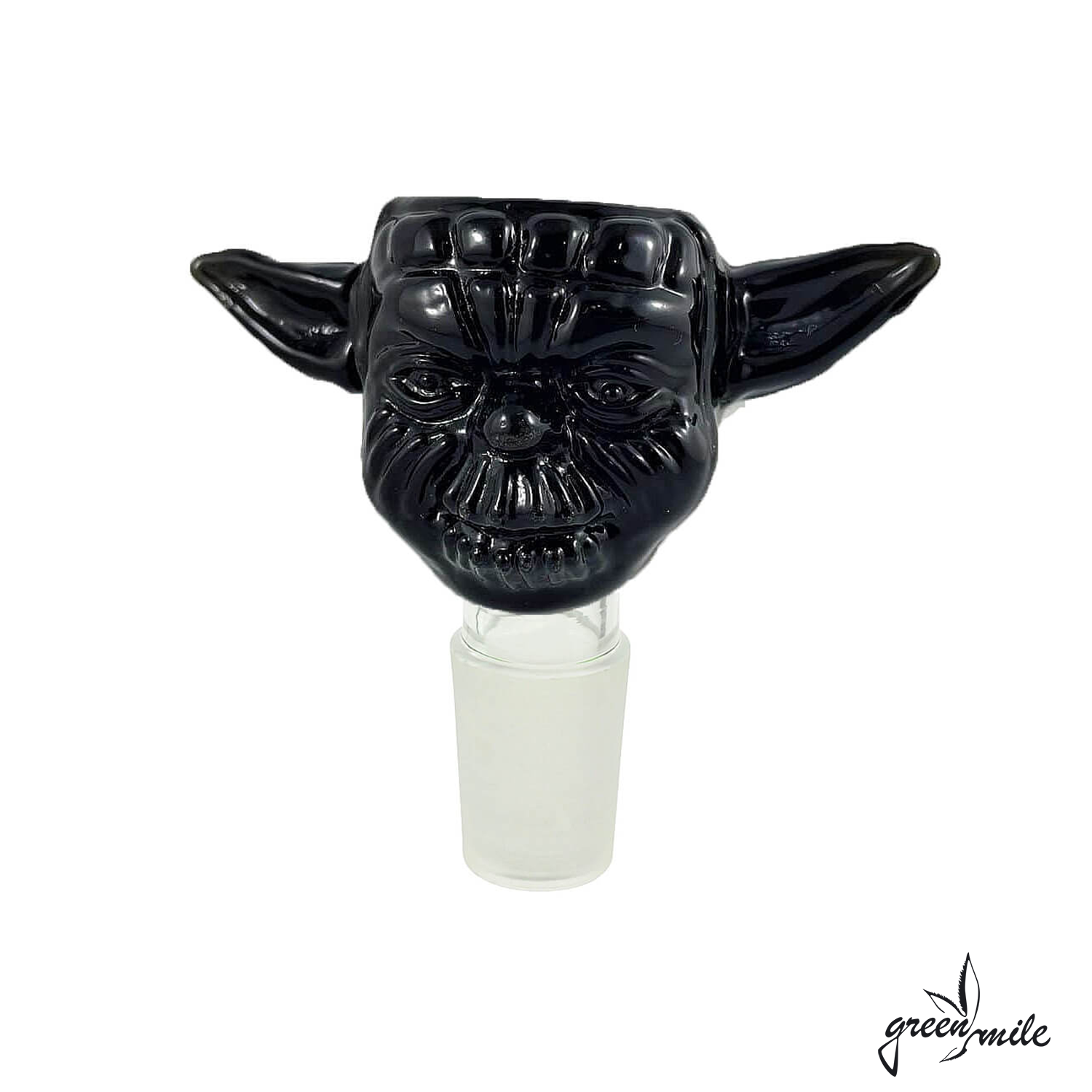 Glas-Kopf - Alien | Schwarz 18.8