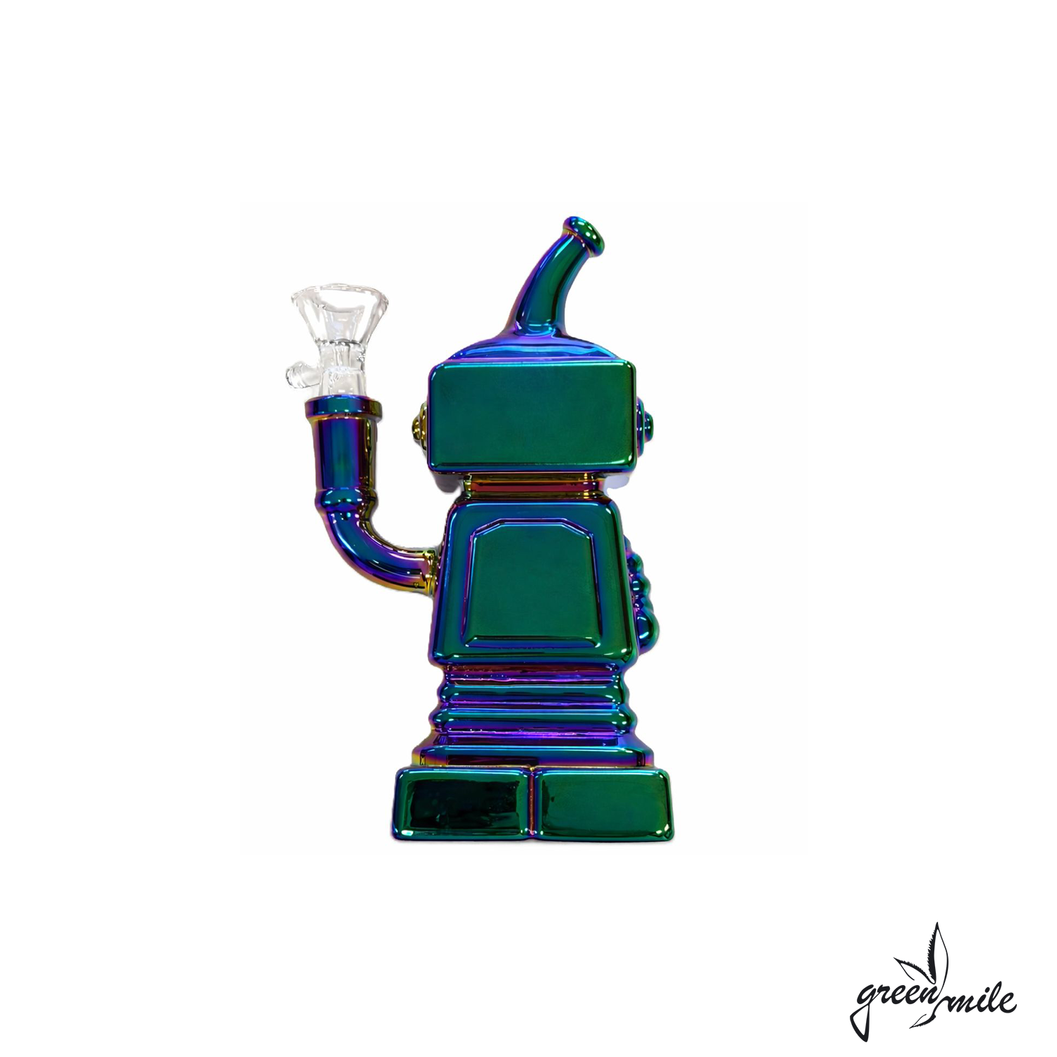 High Robot Glas Bong 16cm