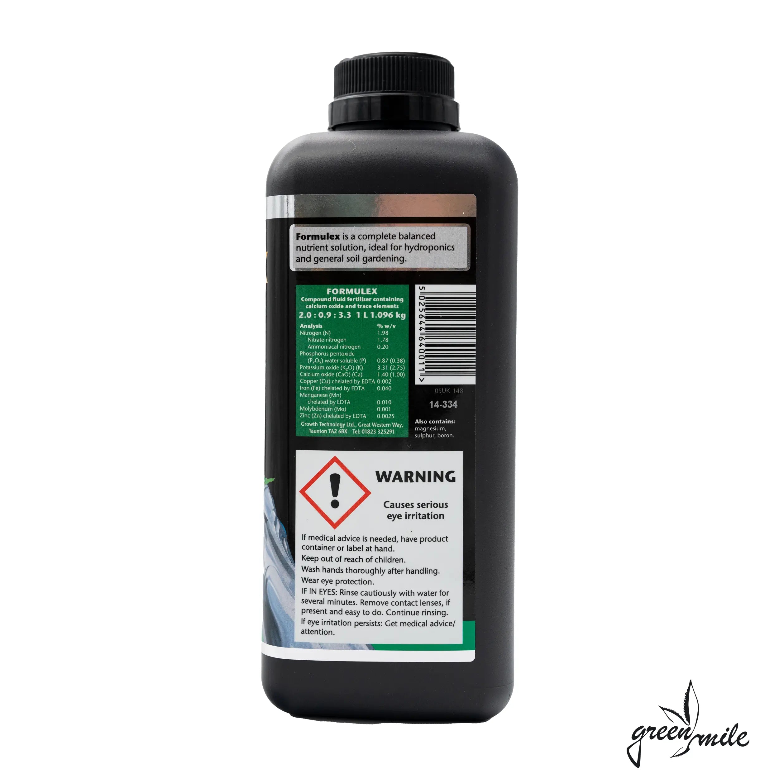 GrowthTechnology, Formulex, 1Liter, Seitenansicht 2
