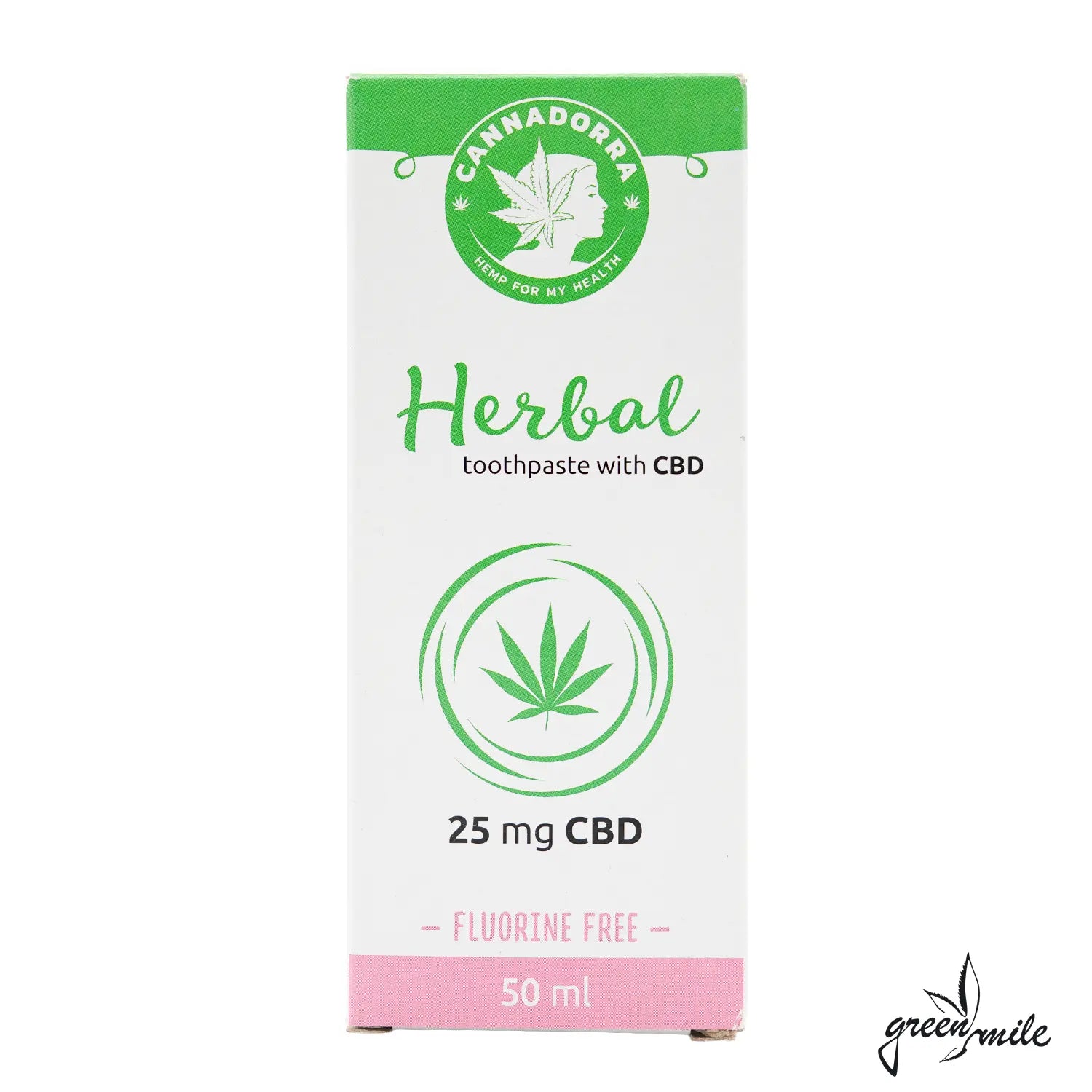 Hanf Gesundheit, Cannadorra, Kräuterzahnpasta, Verpackung, Vorderansicht