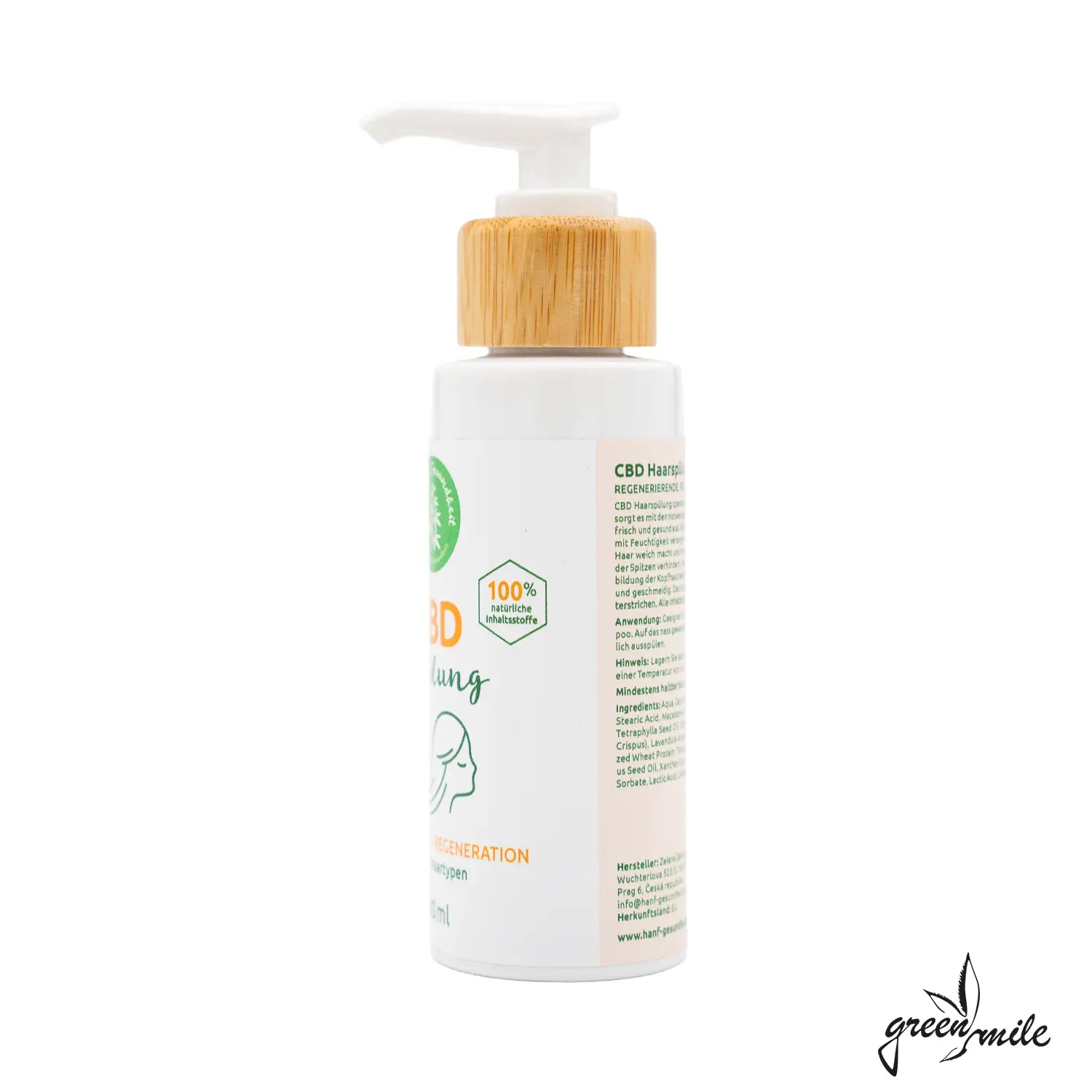 Hanf-Gesundheit, CBD Spülung, 100ml, Seitenansicht
