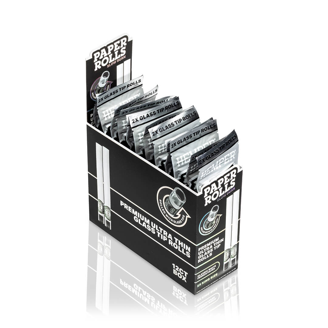 Hemper - KS White Paper Rolls mit Glastip | 2 Stk.