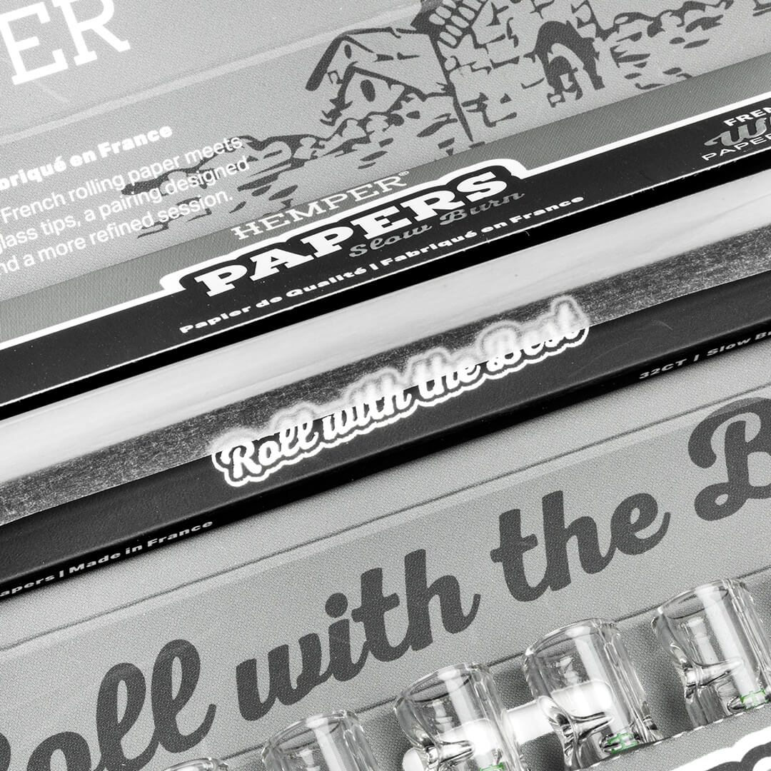 Hemper - KS Classic White Paper Booklet + 10mm Glastips