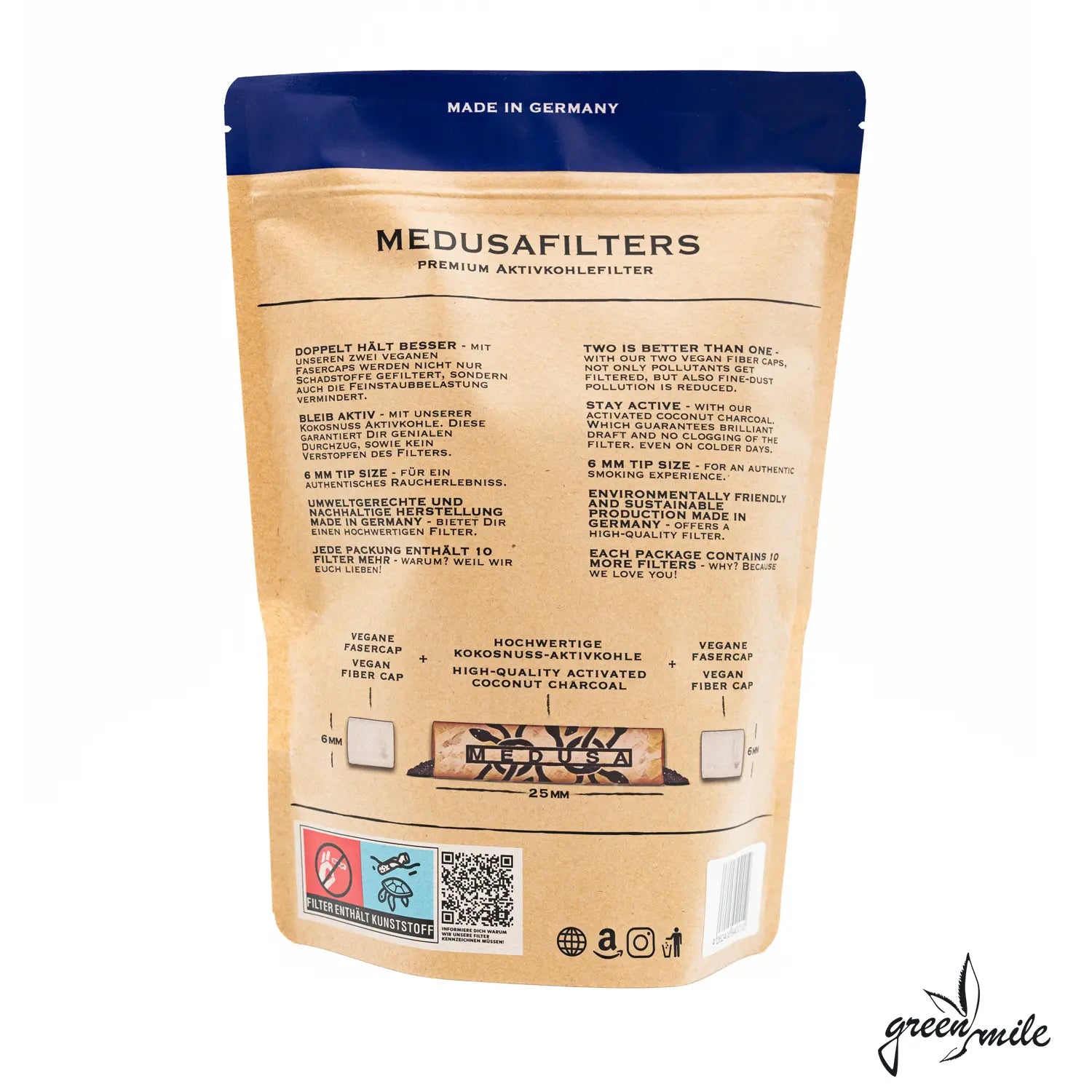MEDUSA - Aktivkohlefilter | 1000Stk im Beutel