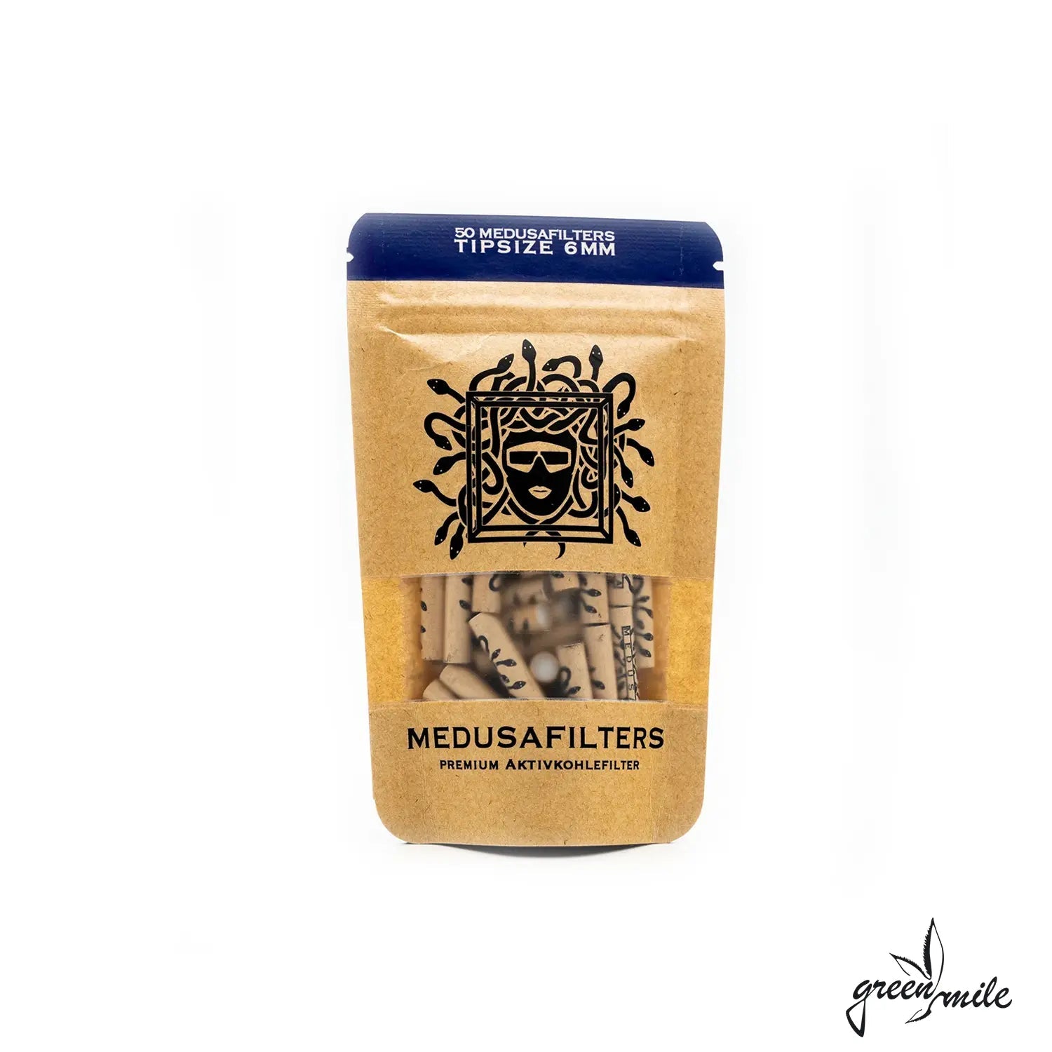 Medusa Filters, Aktivkohlefilter, 50 Stück, Organic, Vorderansicht