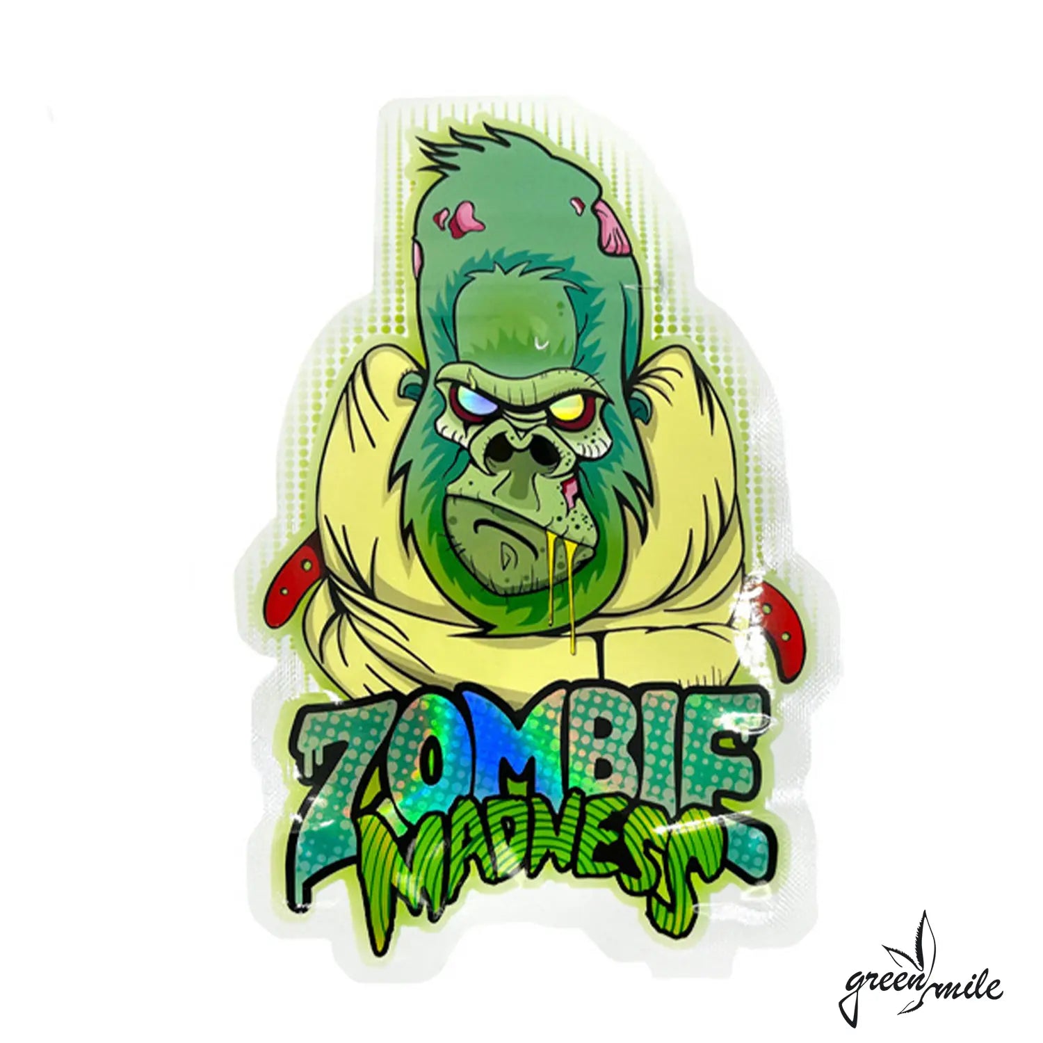 Mylar Bag, Zip Beutel, Geruchsstopp, Zombie Madness, 5 Stk., Vorderansicht