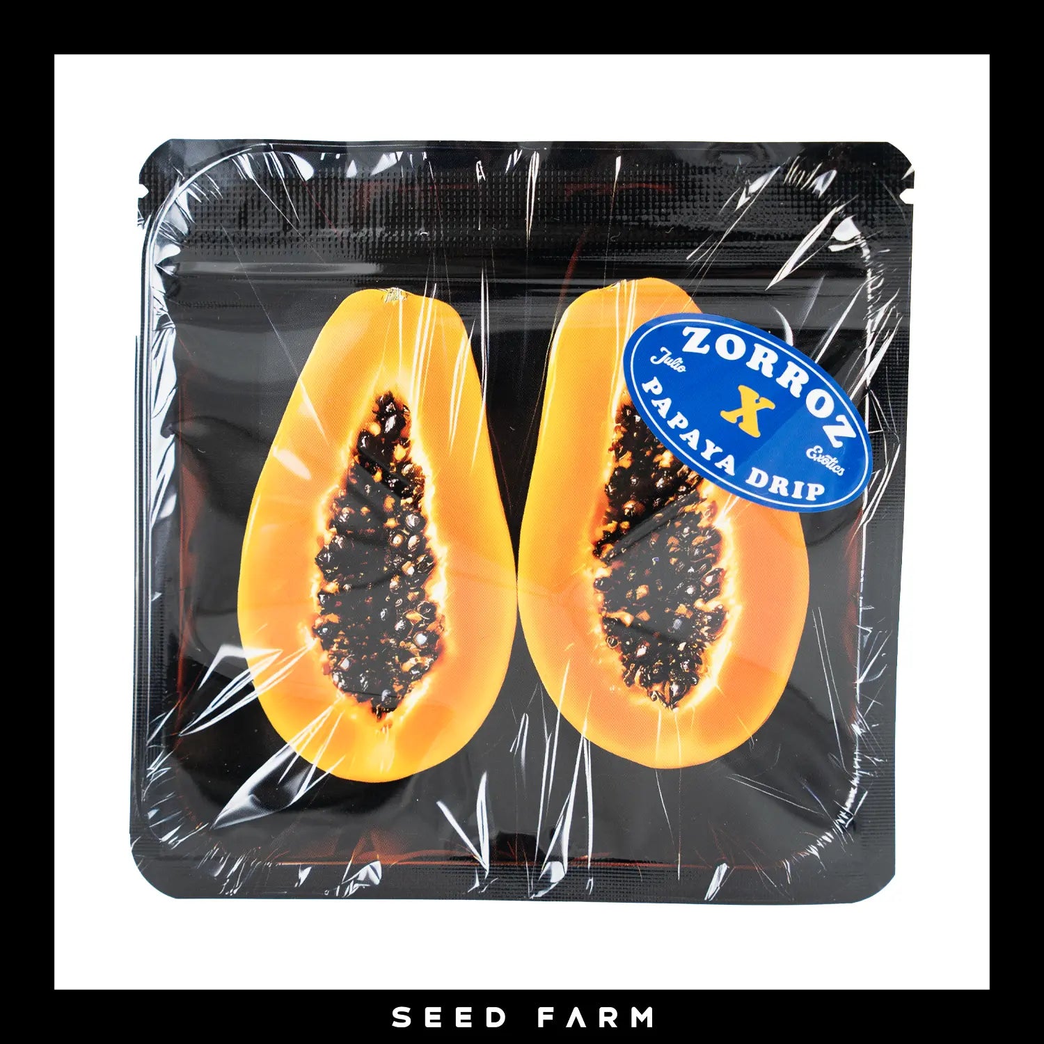 Nine Weeks Harvest, Papaya Drip Collection, Papaya Zorroz, 3 Stk, Vorderansicht