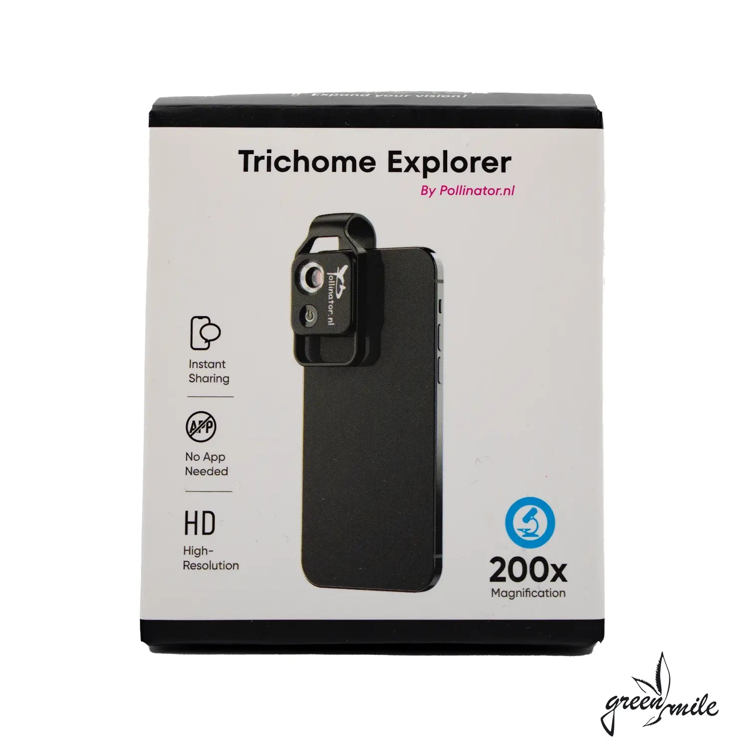 Pollinator, Trichome Explorer, Lupe, Verpackung, Vorderansicht