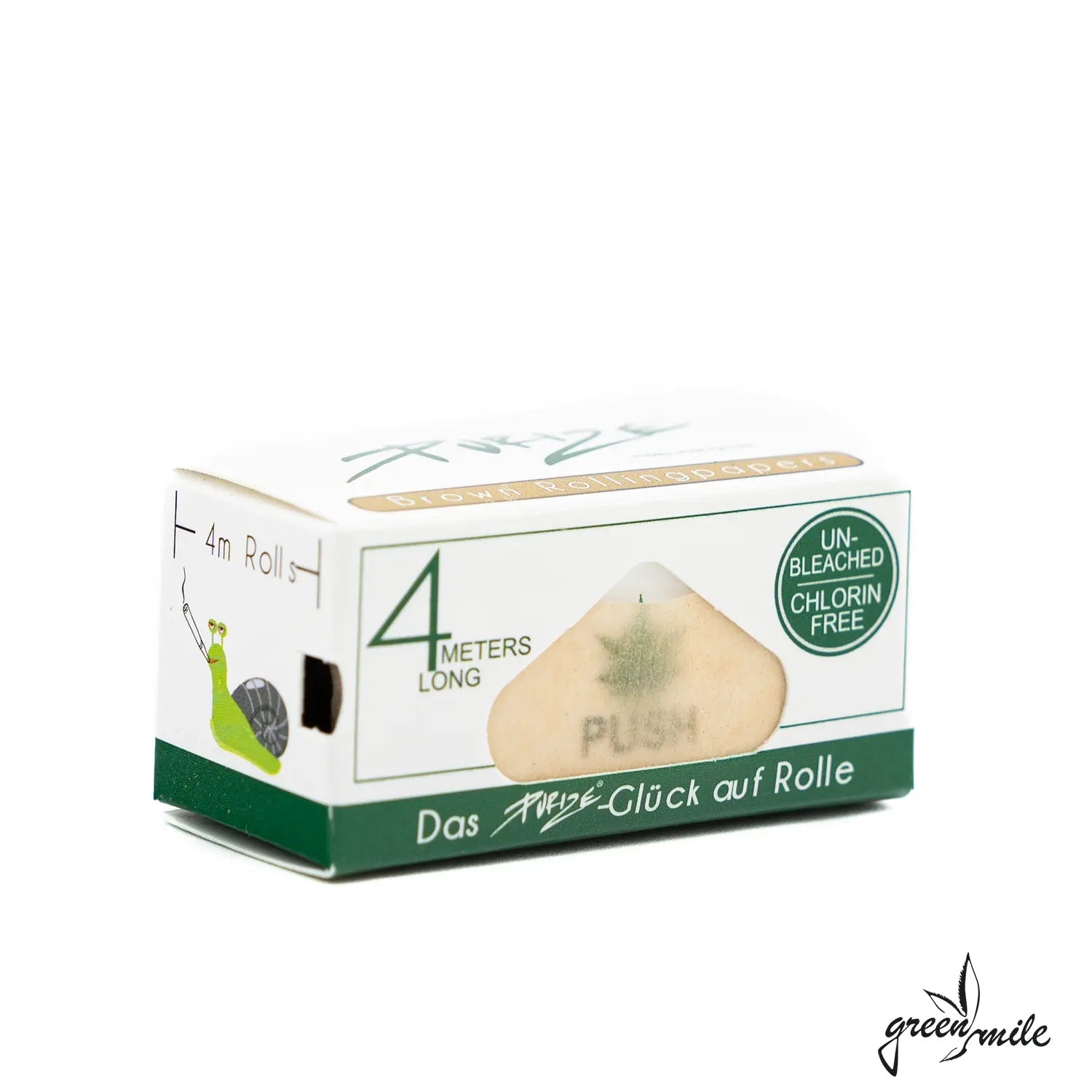 Purize Papers, Brown Roll, 4 Meter, Unbleached, Seitenansicht