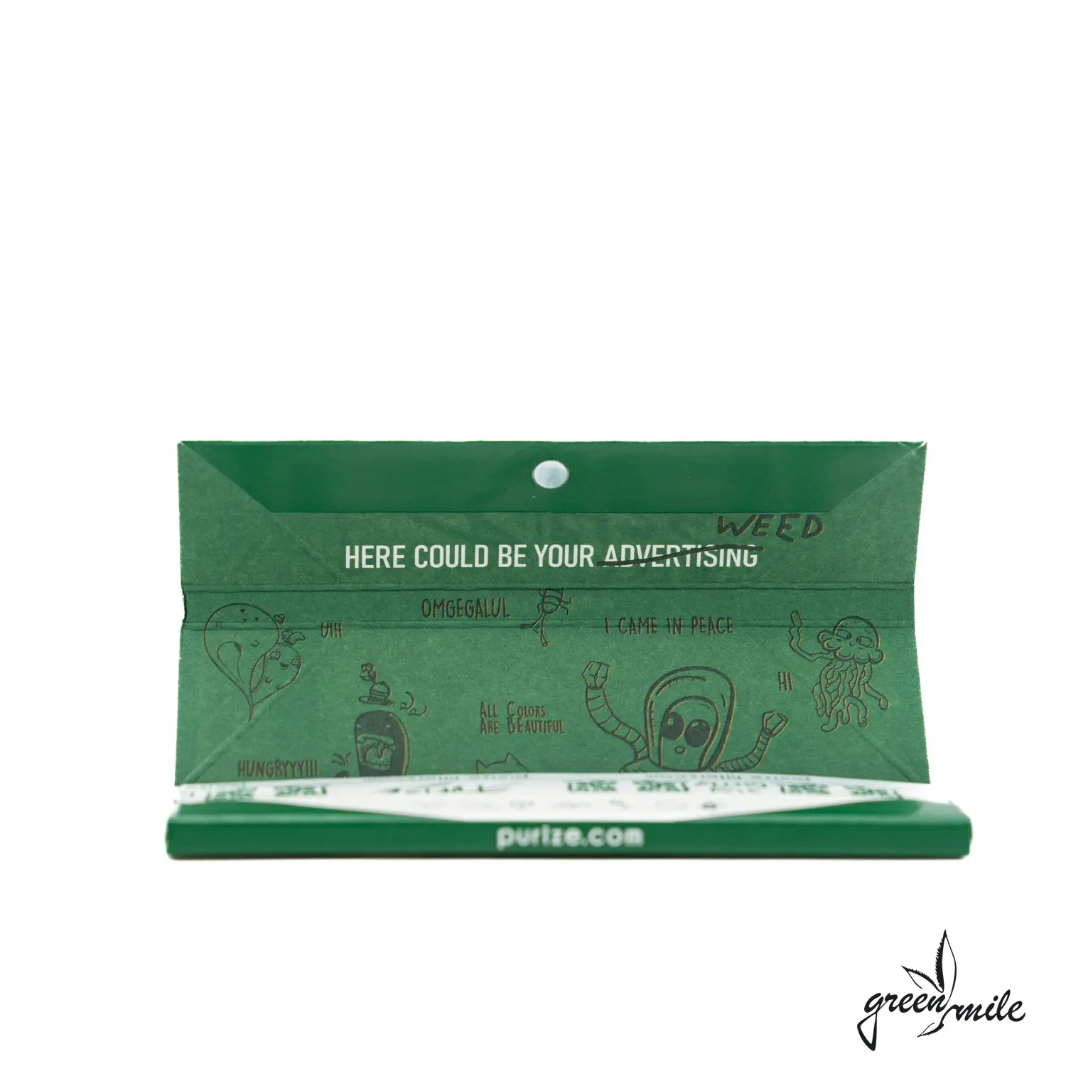 Purize Papers, Papes'n Tray, King Size Slim und Tray, offen, Vorderansicht