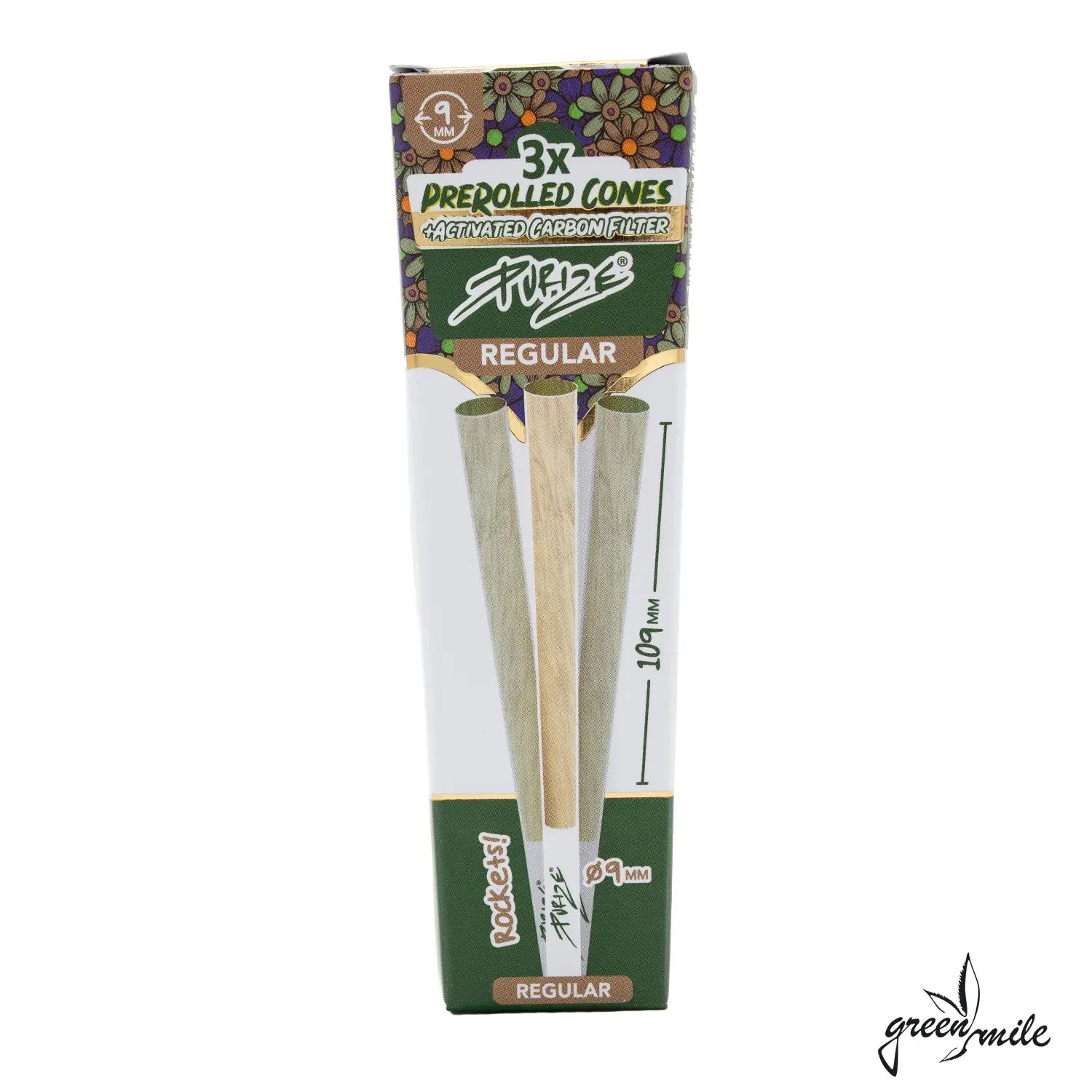 Purize, Pre-Rolled Cones, Regular, 3 Stk, Vorderansicht