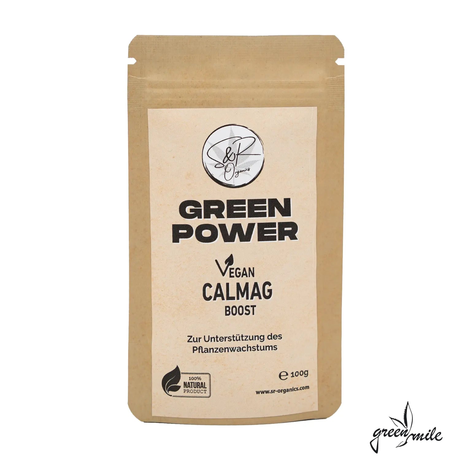 S&R Organics, Vegan Calmag Boost, 100g, Verpackung, Vorderansicht