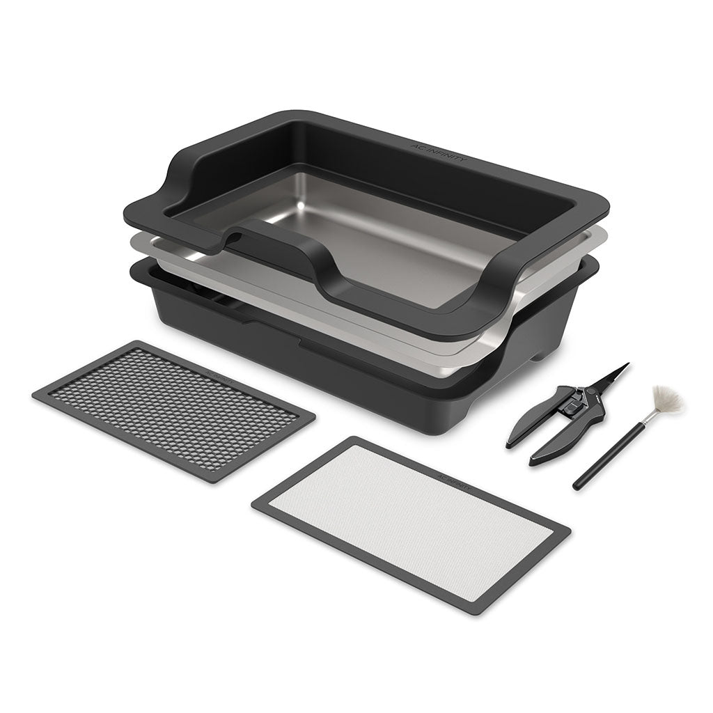 AC Infinity - Großes Trim-Tablett-System | 3-Tablett- & 2-Sieb-Set | austauschbares und ergonomisches Design