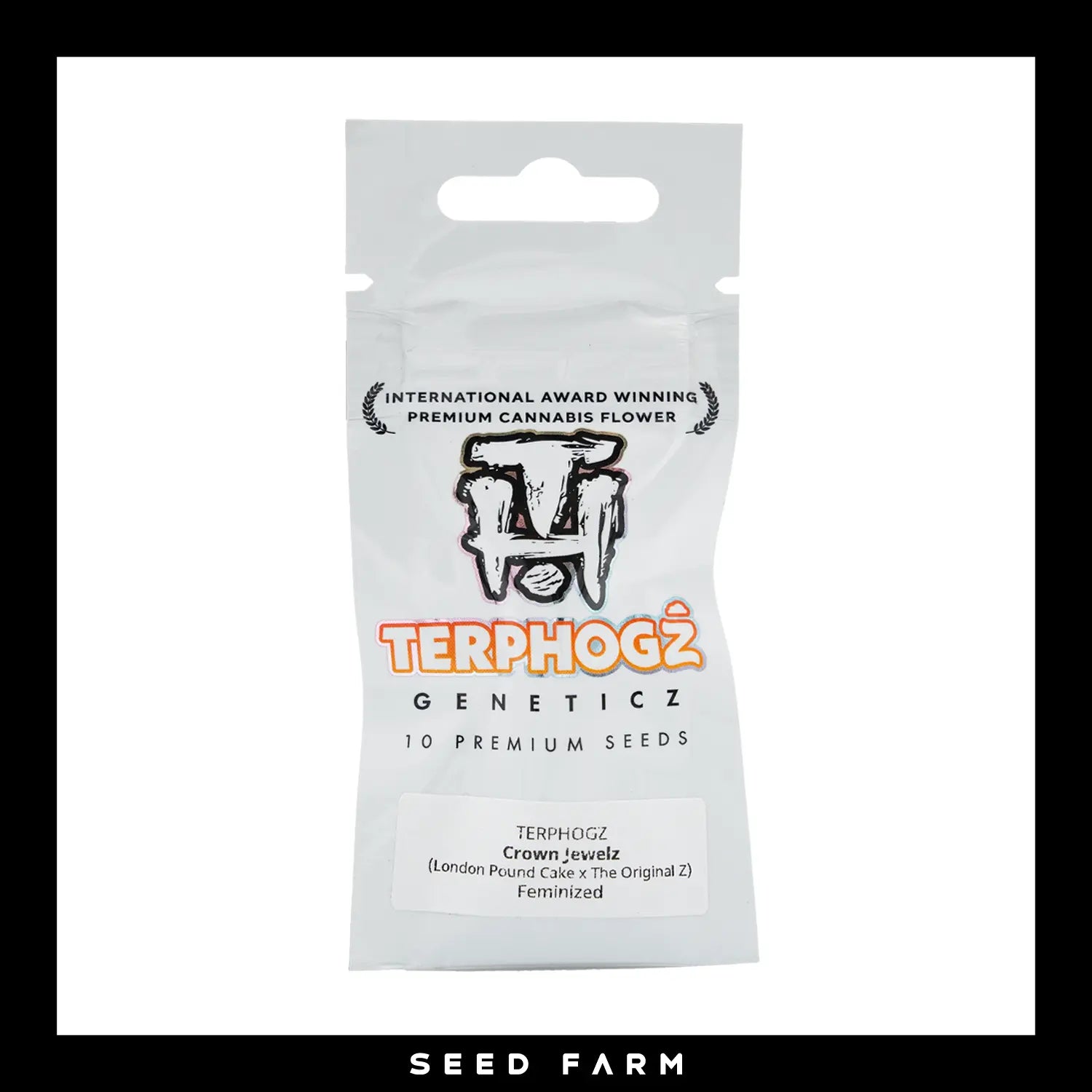 Terphogz, Crown Jewelz, Feminisiert, 10 Seeds, Verpackung, Vorderansicht