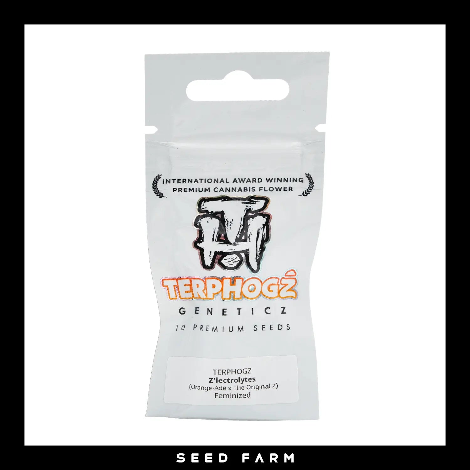 Terphogz, zlectrolytes, Feminisiert, 10 Seeds, Verpackung, Vorderansicht