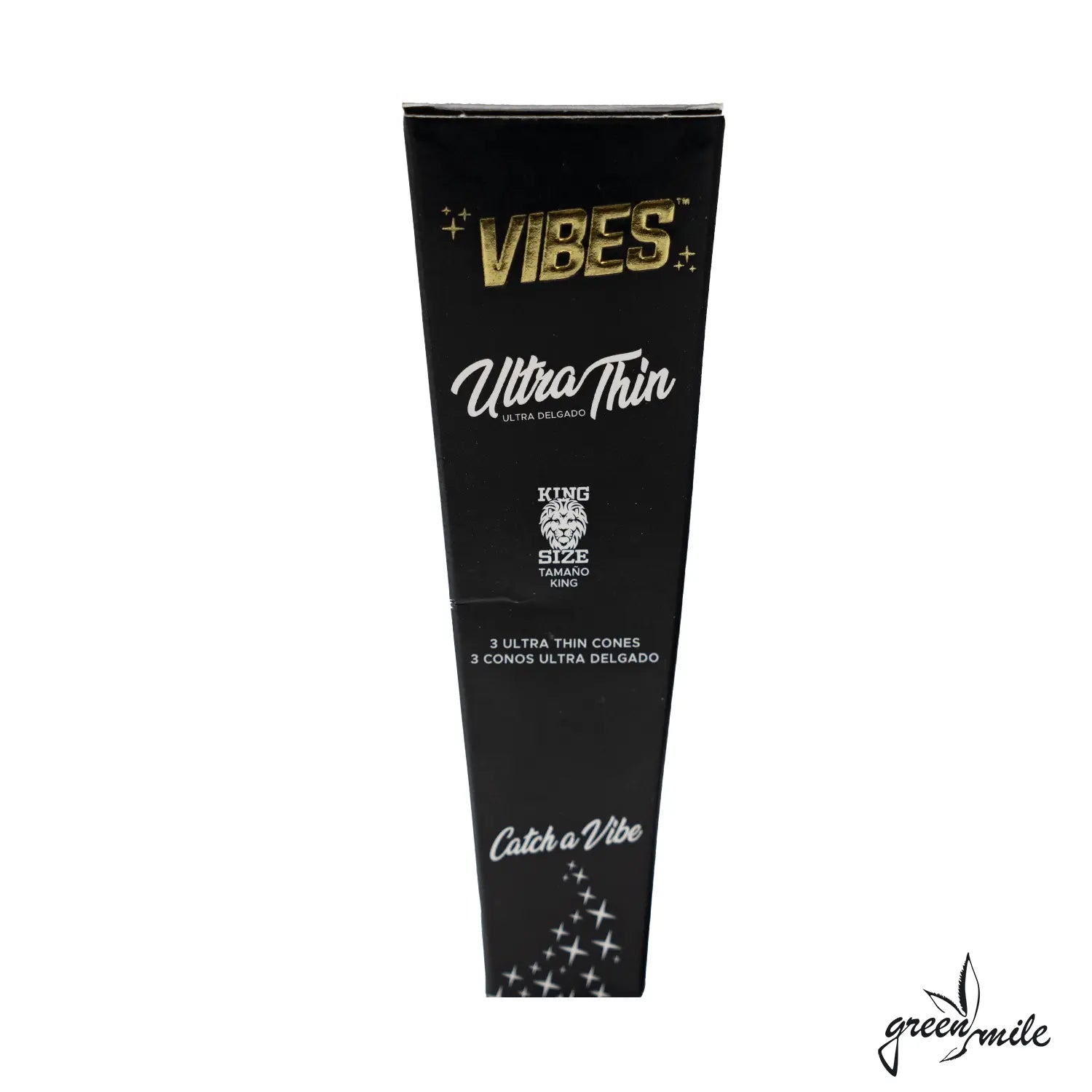 Vibes, Black, King Size, Ultra Thin Cones, Vorderansicht