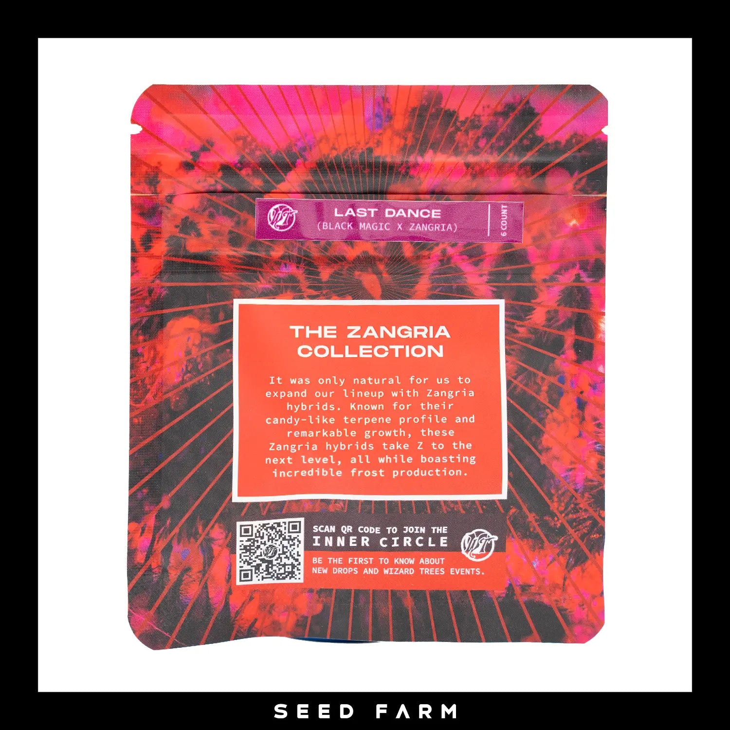 Wizard Tree, Last Dance, Zangria Collection, feminisierte Cannabis Samen, Rückansicht