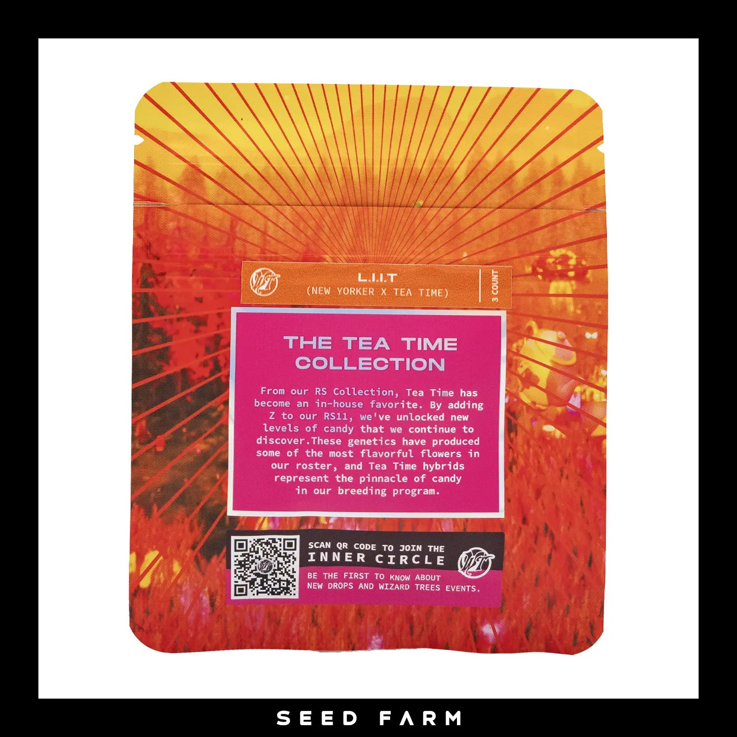 Wizard Trees, L.I.I.T, feminisierte Cannabis Samen, 3 Stück, Rückansicht