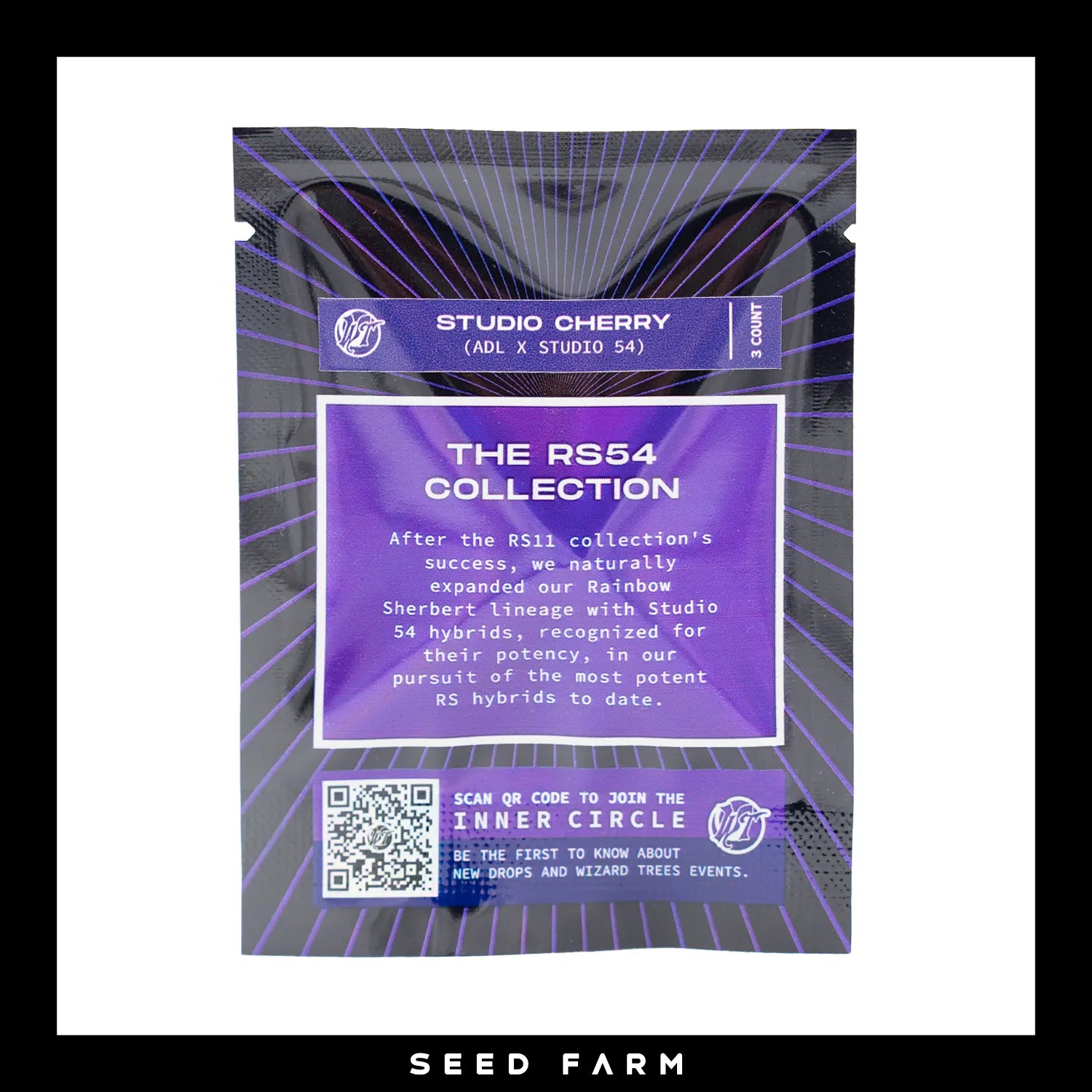 Wizard Tree, Studio Cherry, RS54 Collection, feminisierte Cannabis Samen, Rückansicht