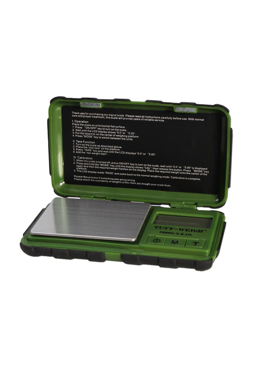 BLscale - Digitalwaage - Tuff Weigh | Grün | 0,1g -1000g