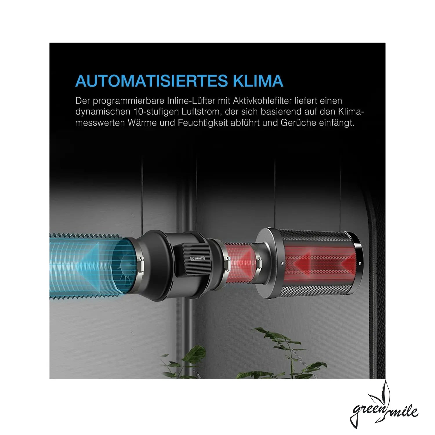 AC Infinity, Advanced Grow Zelt Pro, 60x120x180cm, 3 Pflanzen, Klima