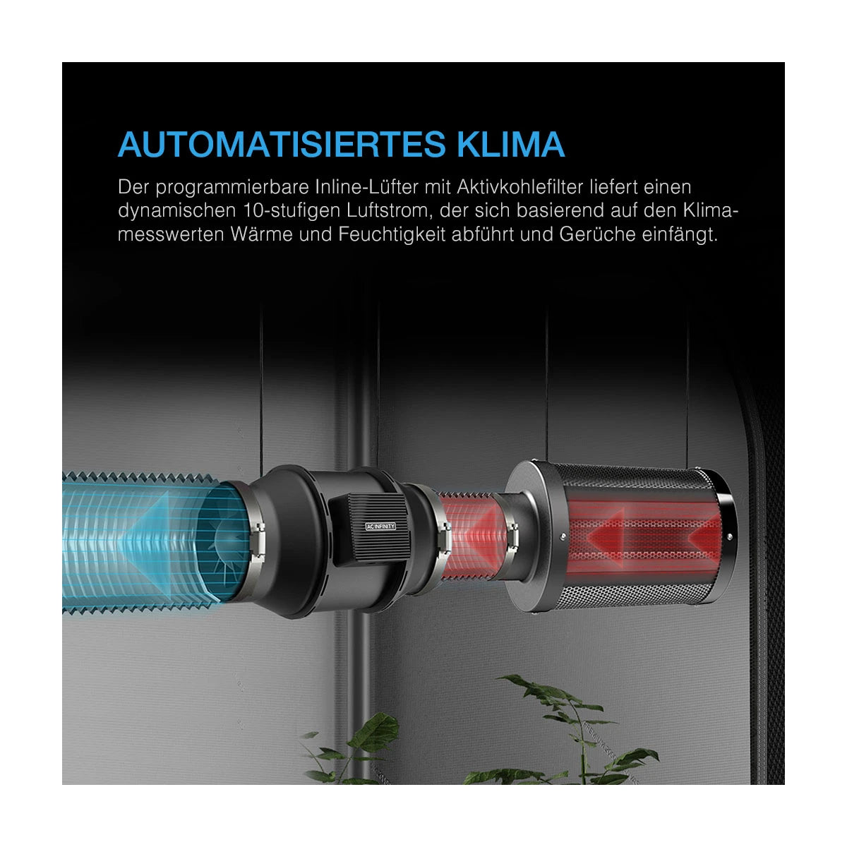 AC Infinity - Advance Grow Zelt-System PRO 120x120x200 (4 Pflanzen)