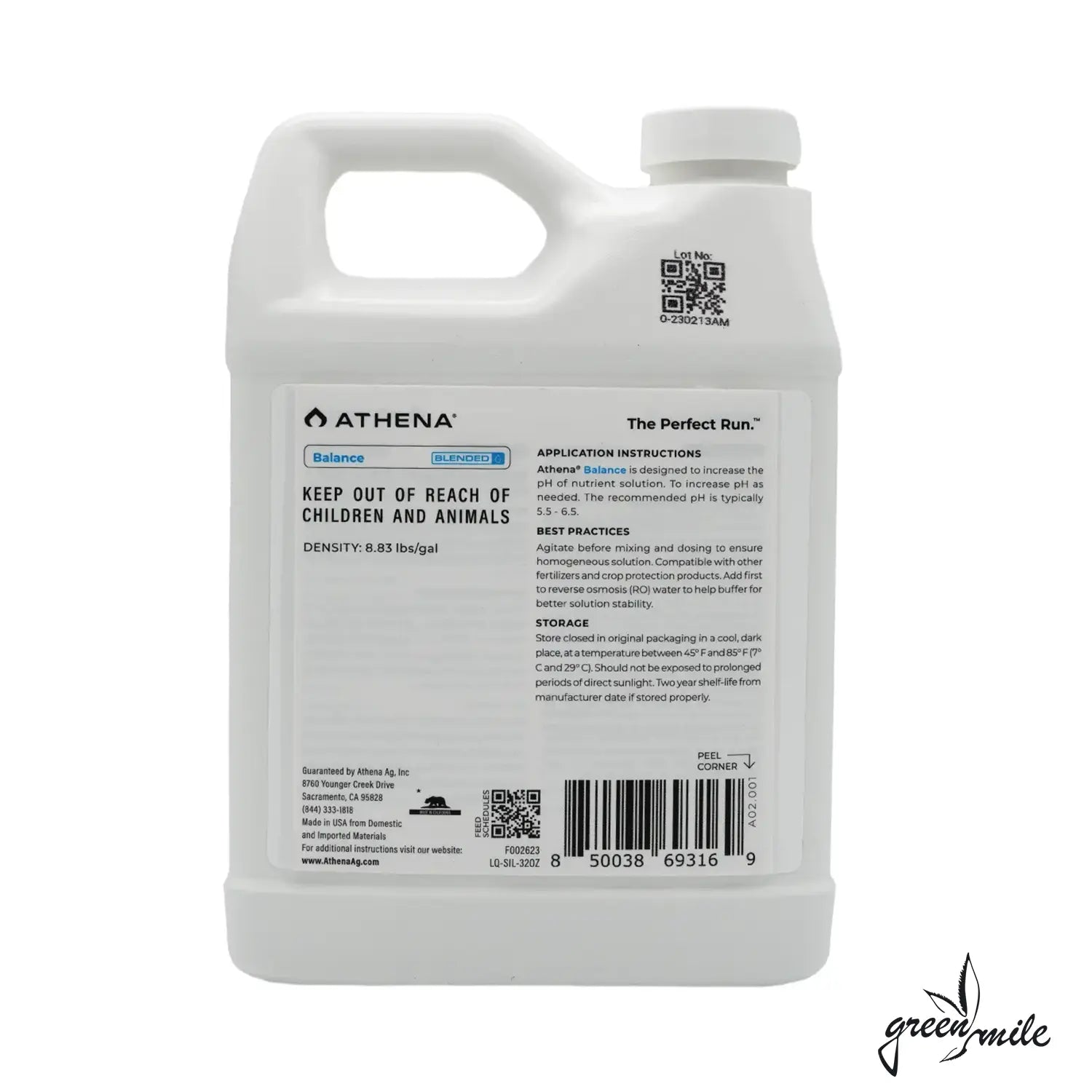 Athena, Balance, 946ml, 32oz, Rückansicht