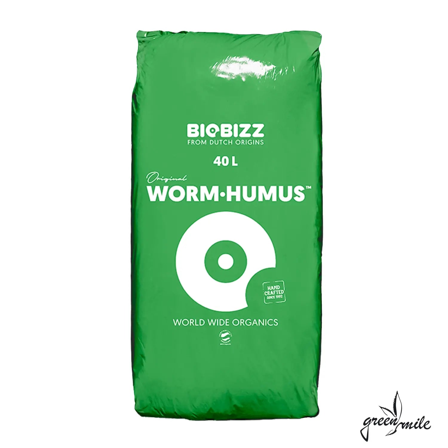 BioBizz, Worm Hummus, 40l Sack, Vorderansicht