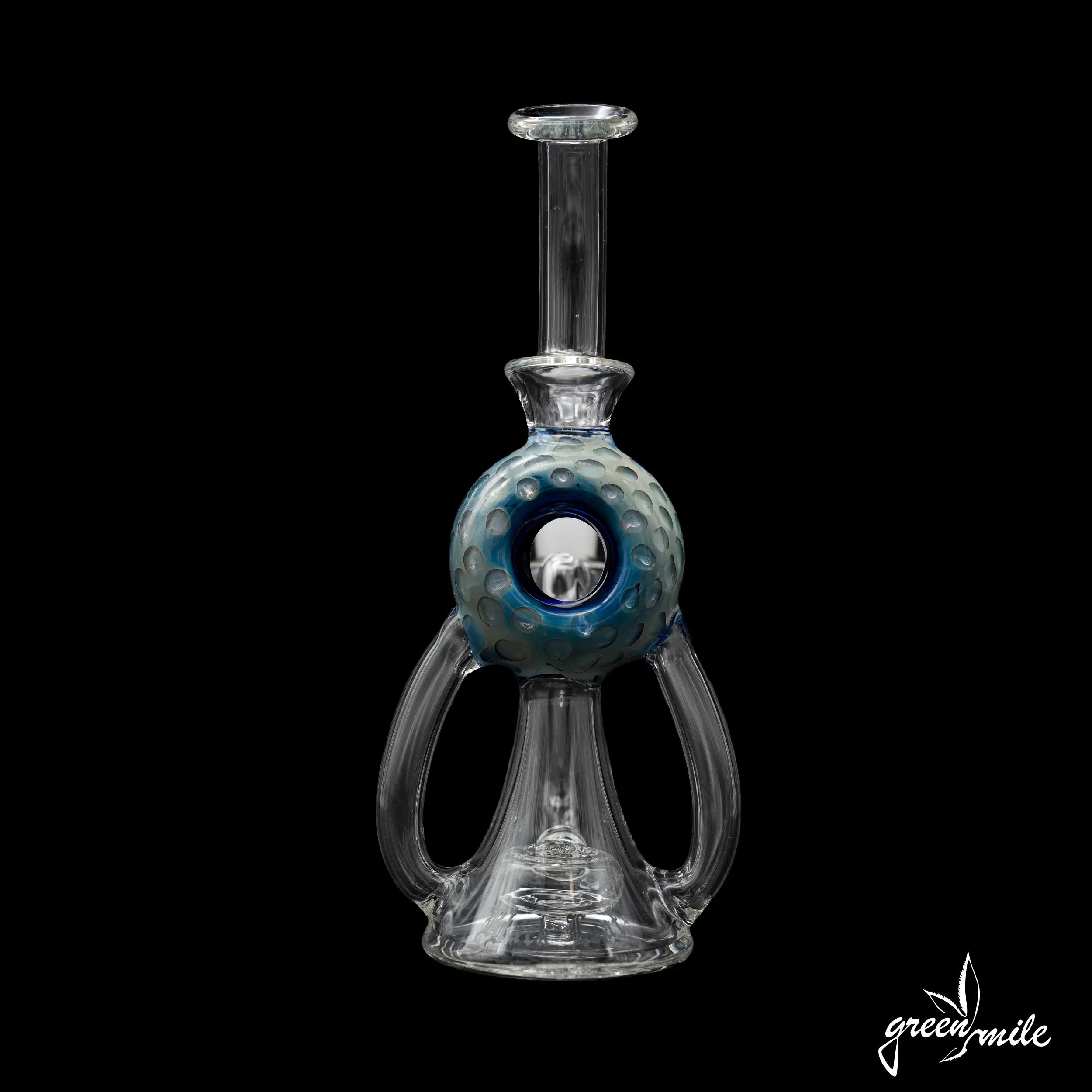 Black Leaf, Recycle Dabbing Rig, Blue Donut, Rückansicht